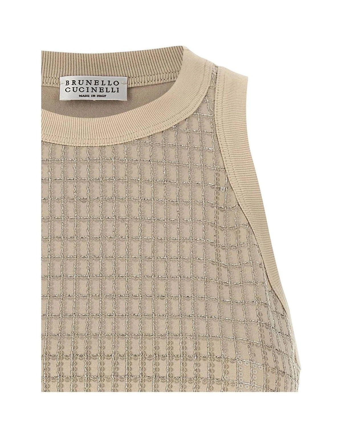 Brunello Cucinelli Tank Top in beige — view 3