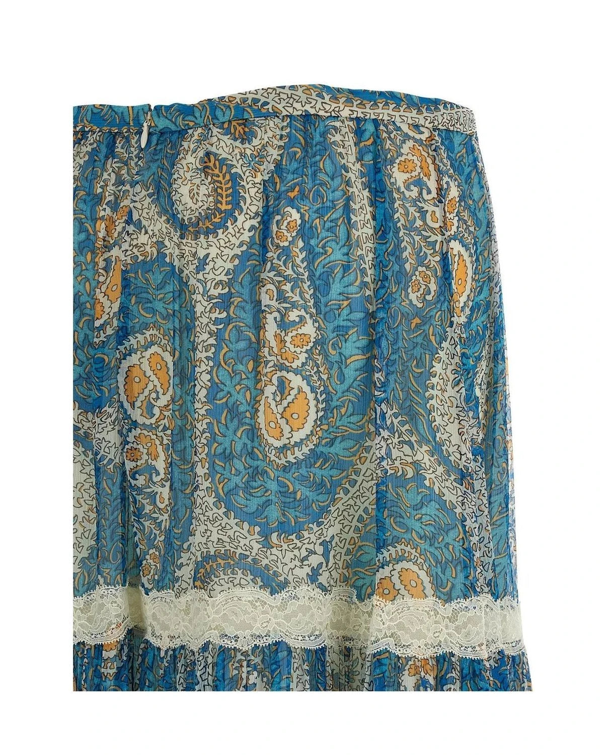 Etro Skirt in blue, Silk — view 4