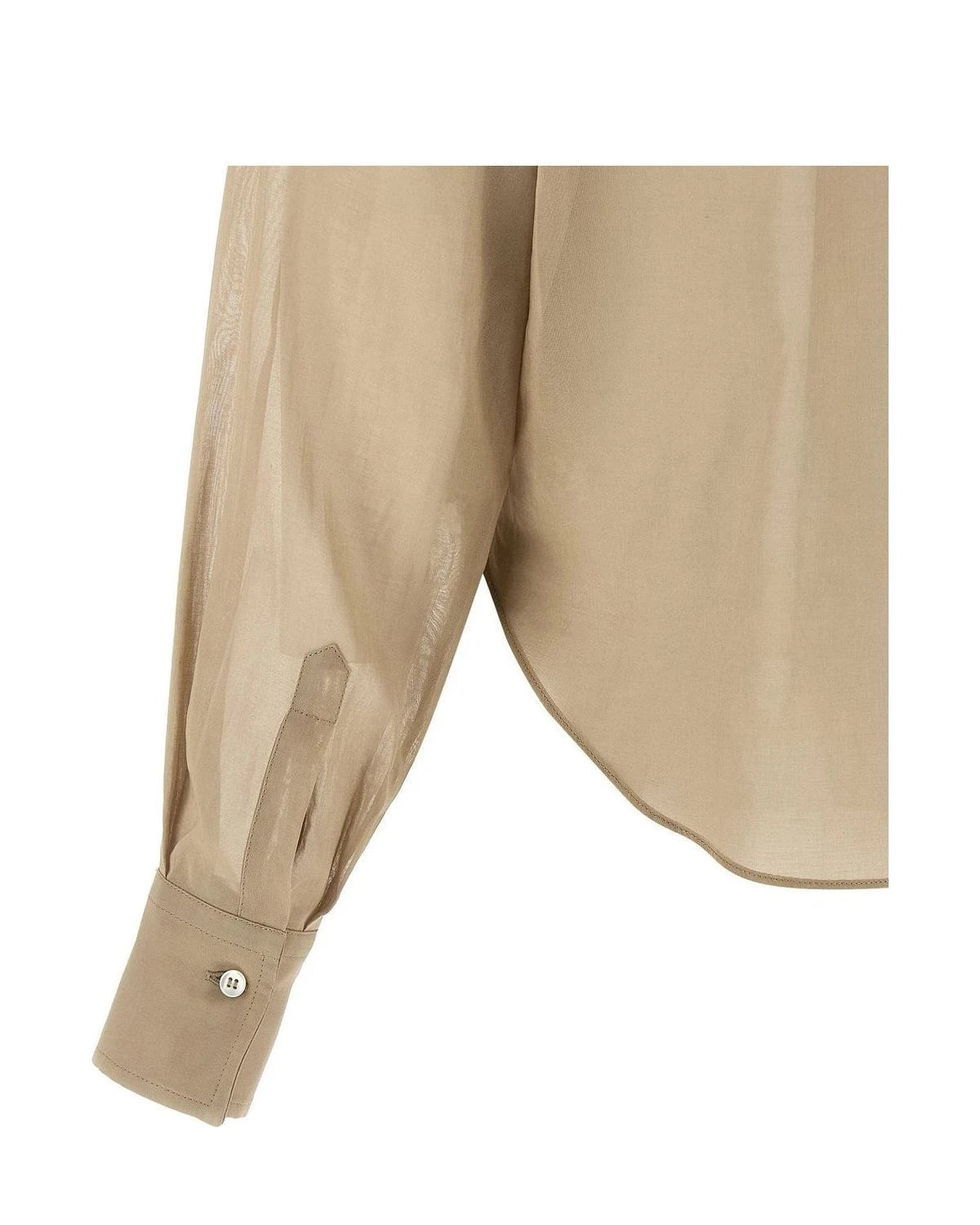 Brunello Cucinelli Blouse in beige, Cotton — view 4