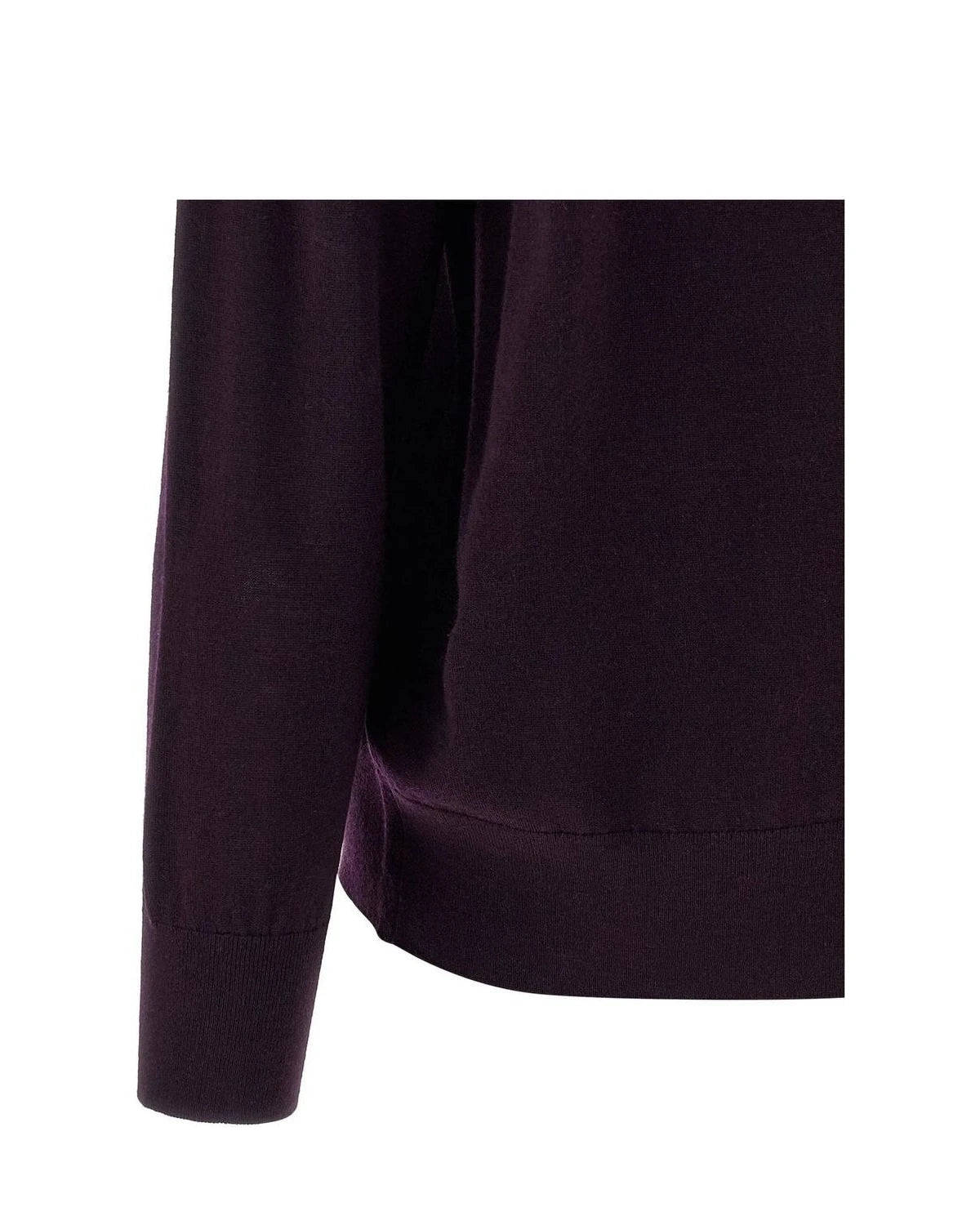 Dries Van Noten Sweater in purple, Merino Wool — view 4
