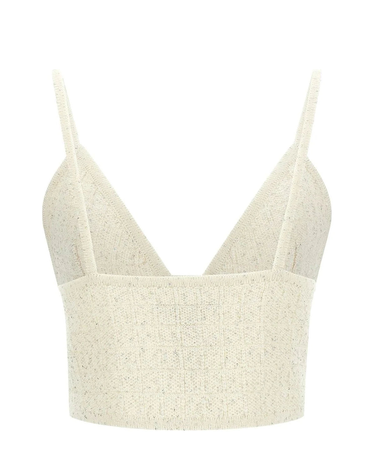 Alessandra Rich Corset Top in white, Polyester — view 2