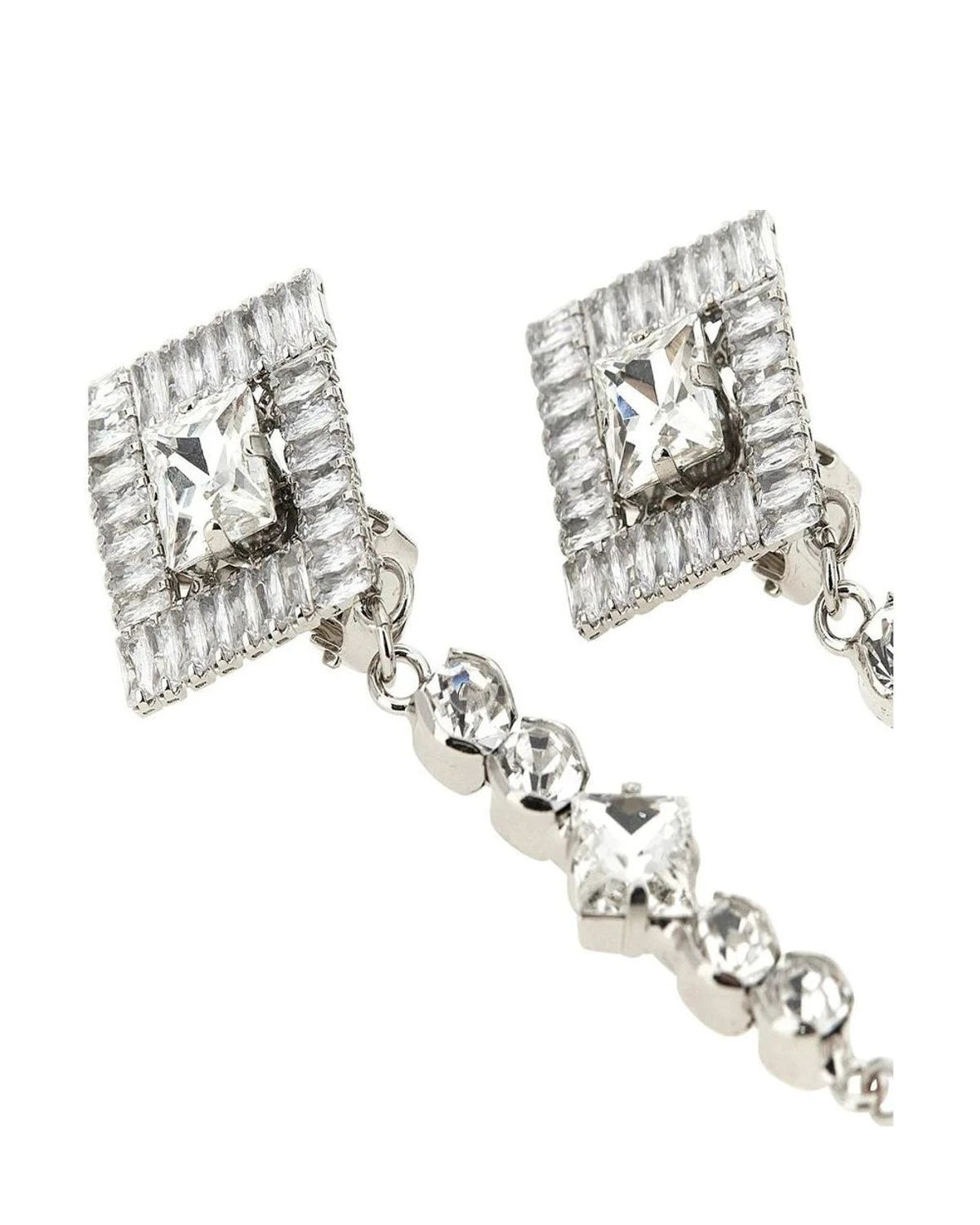 Alessandra Rich Earring in silver, Plastic — view 2