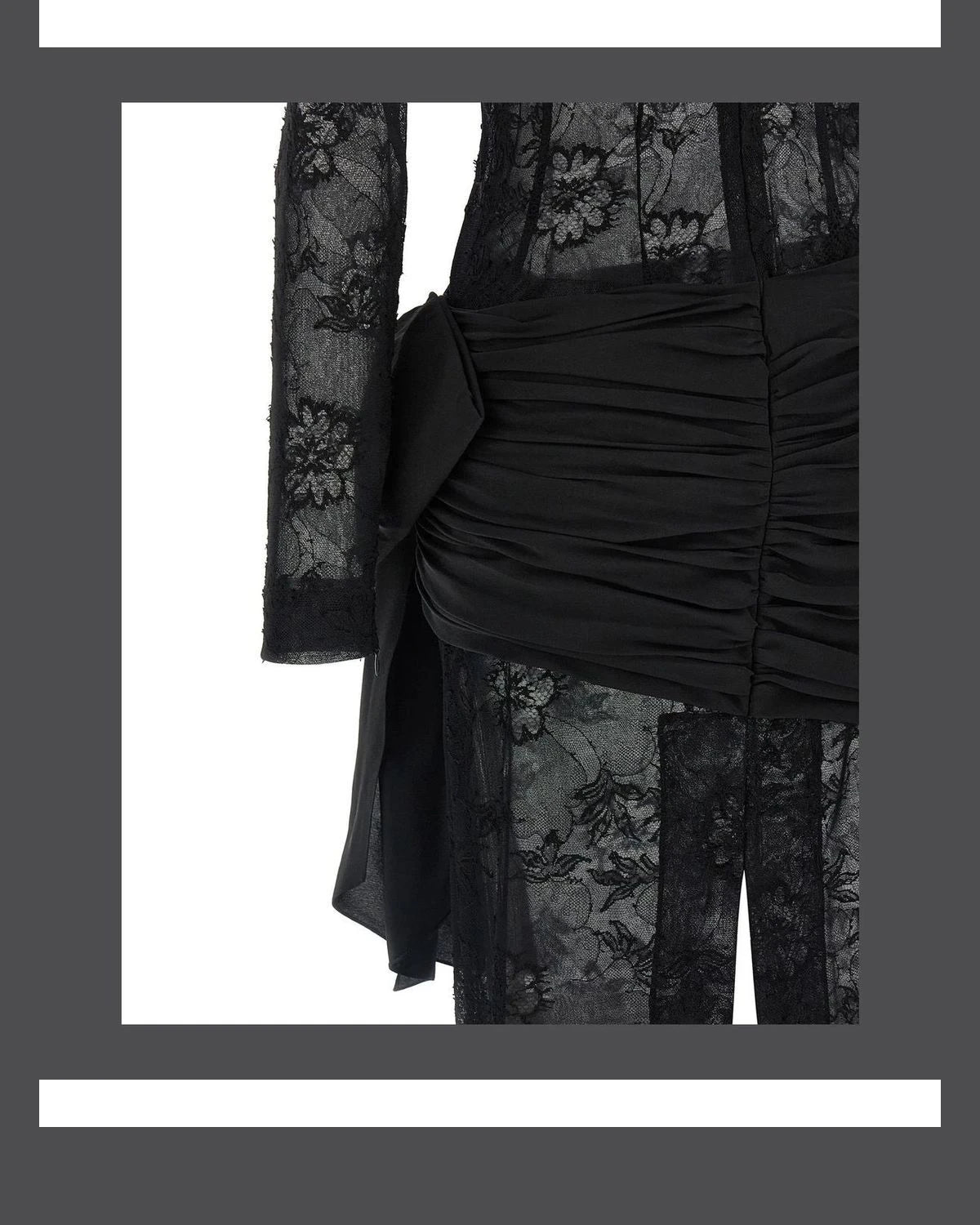 Alessandra Rich Dresse in black, Viscose — view 4