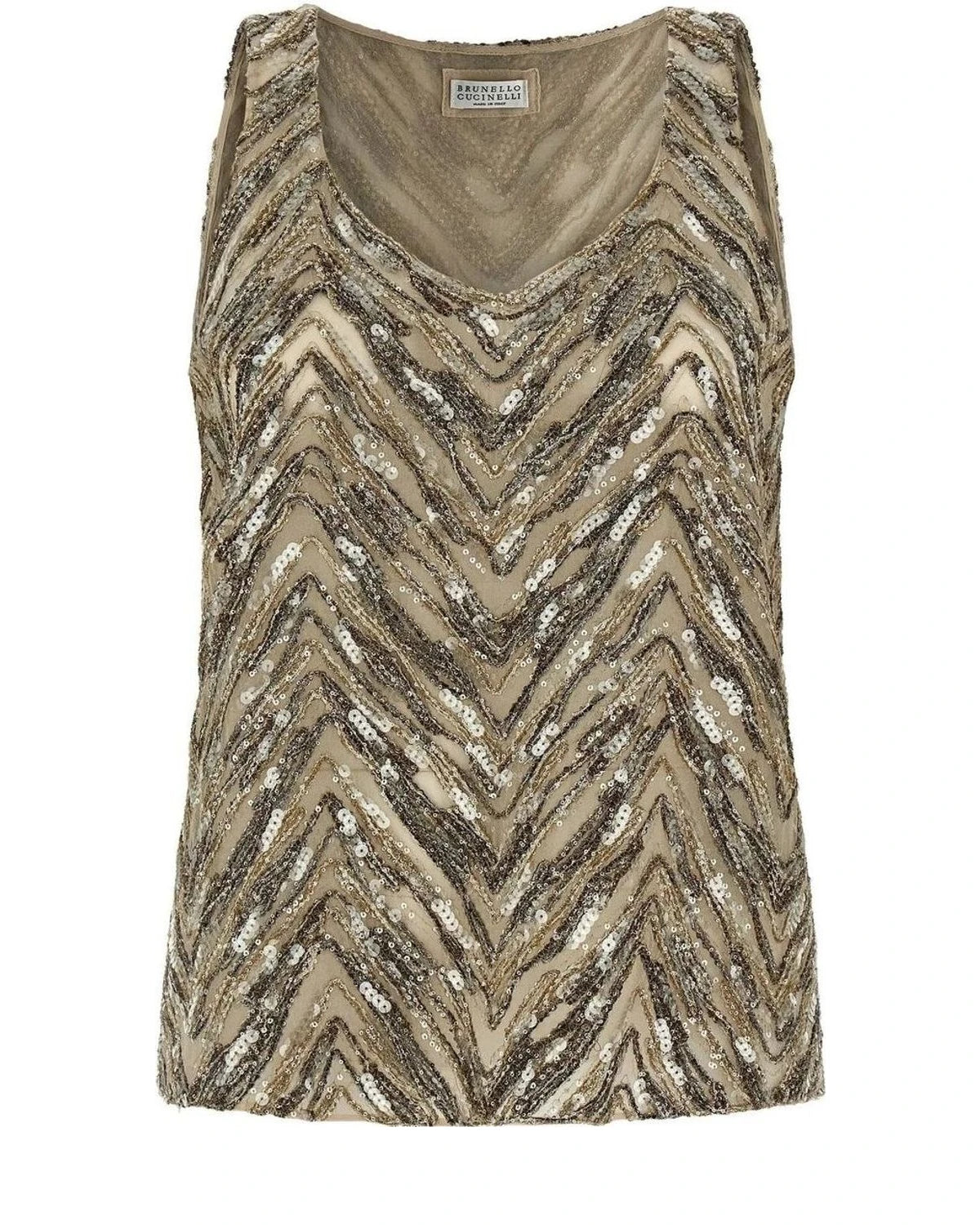 Brunello Cucinelli Tank Top in beige