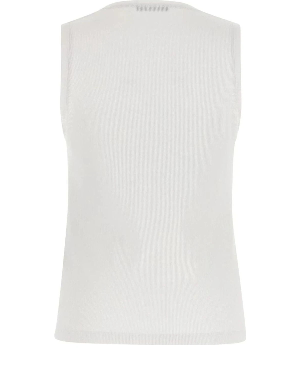 Balmain Tank Top in white, Cotton — view 2