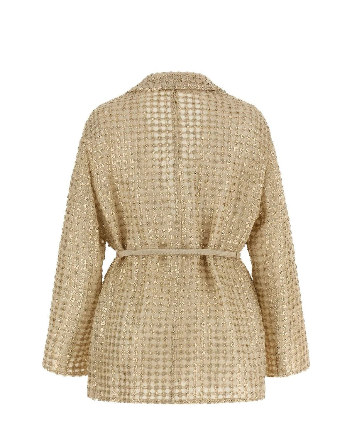 Brunello Cucinelli Blazer in beige, Silk — view 2