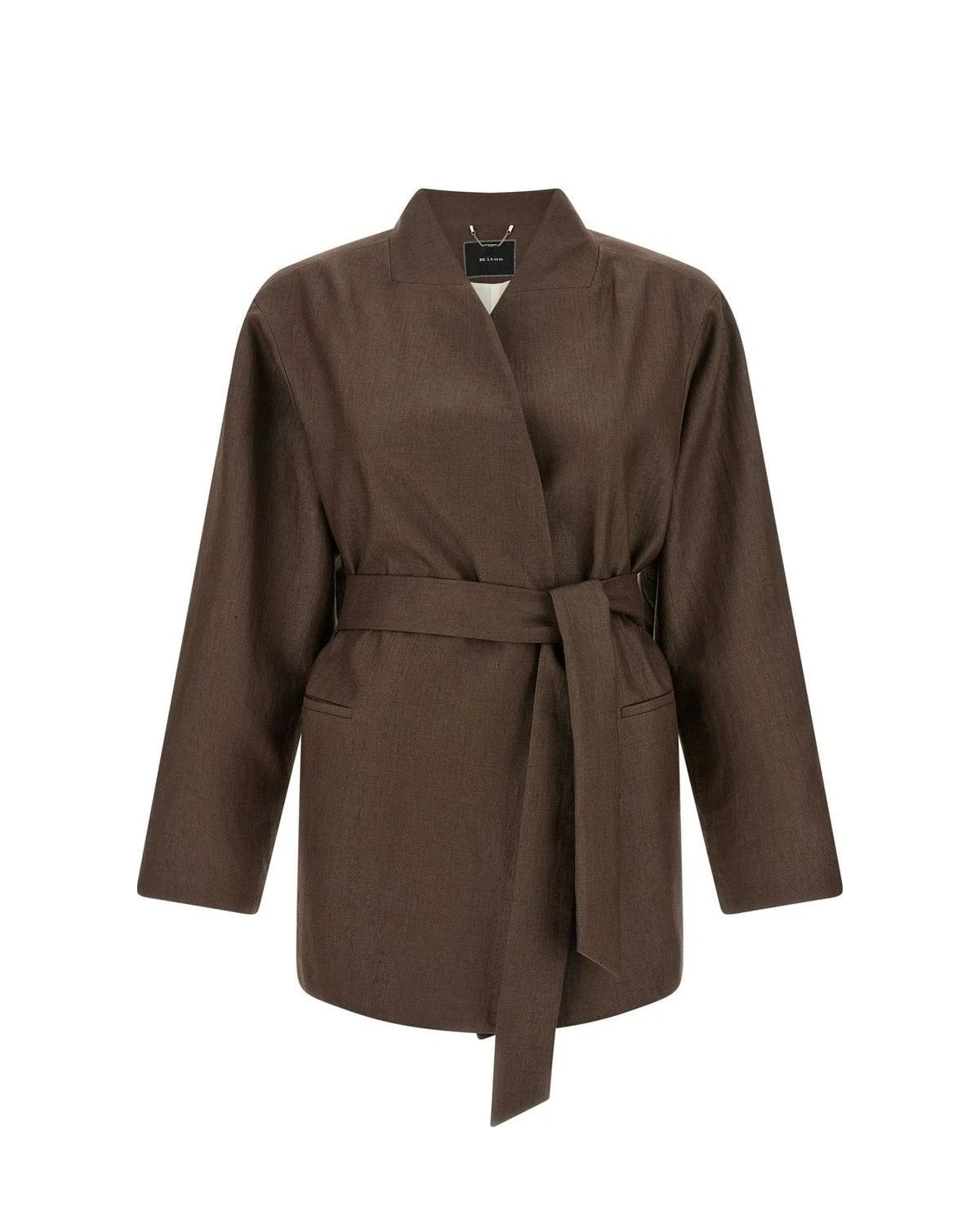 Kiton Blazer in brown, Polyamide