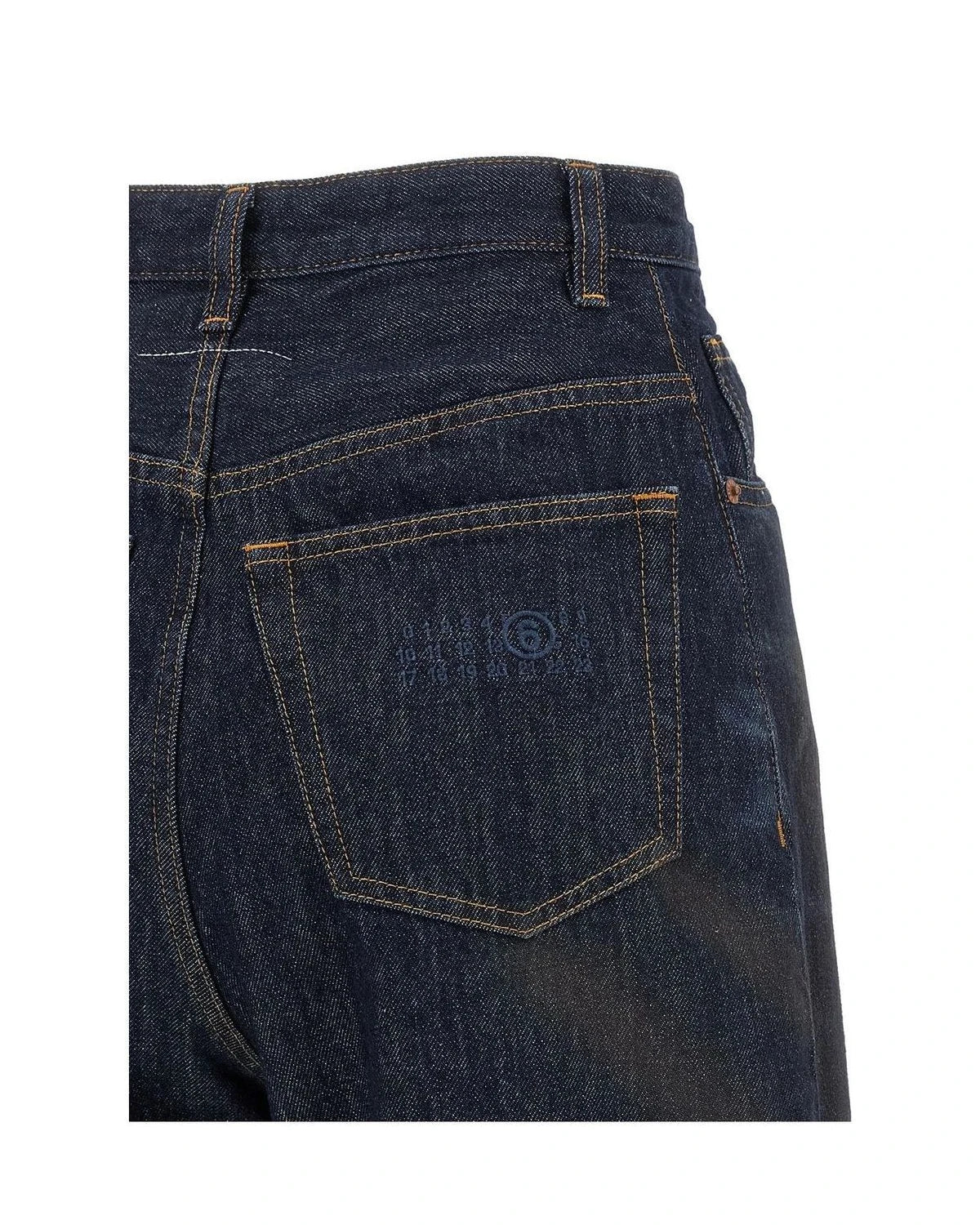 MM6 Maison Margiela Jean in blue — view 4