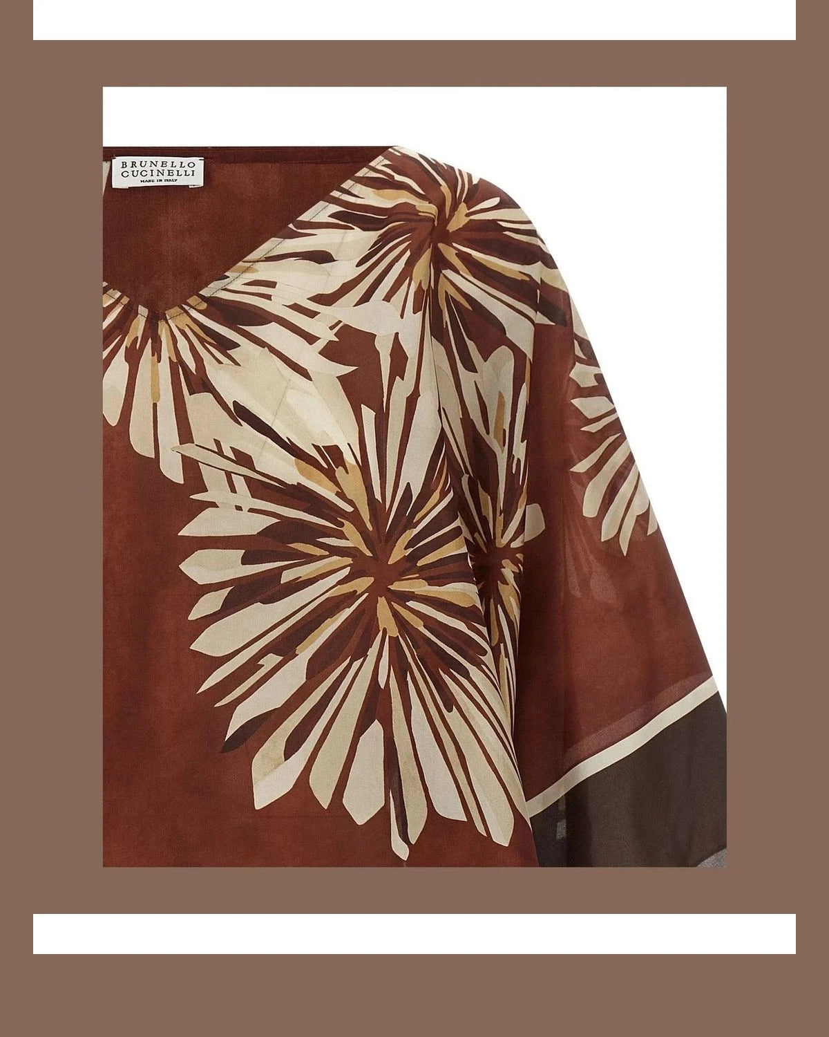 Brunello Cucinelli Blouse in red, Silk — view 3