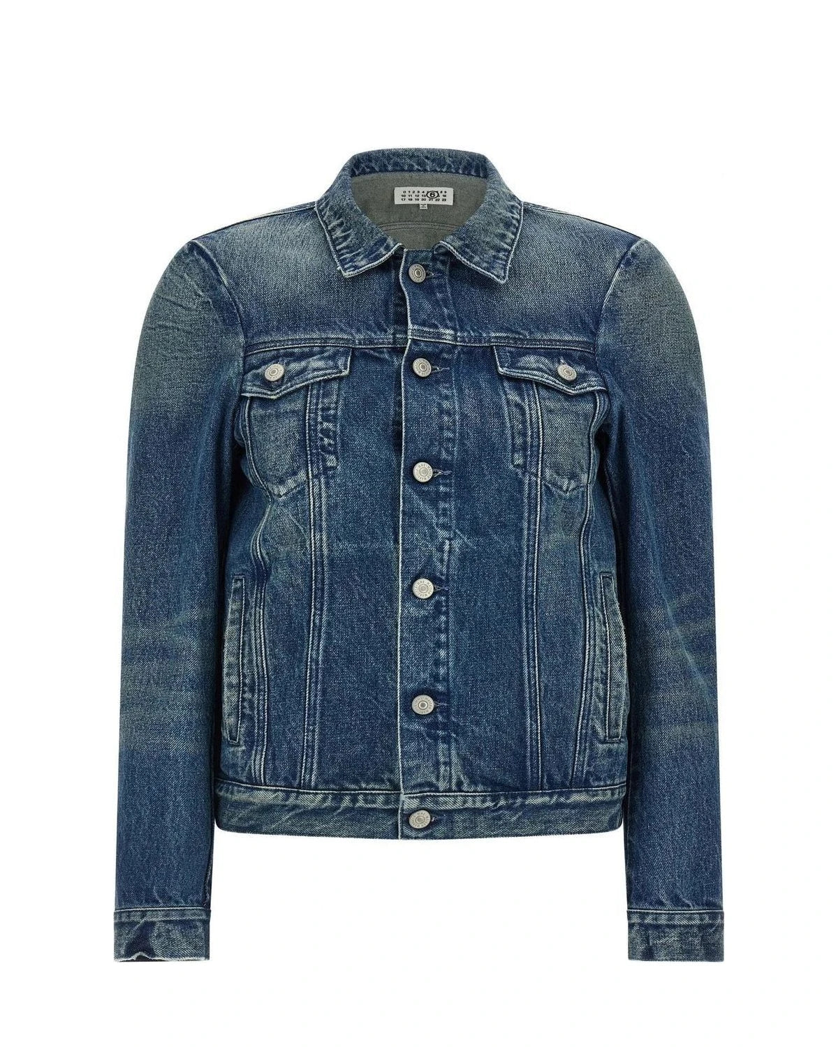 MM6 Maison Margiela Trucker Jacket in blue, Cotton