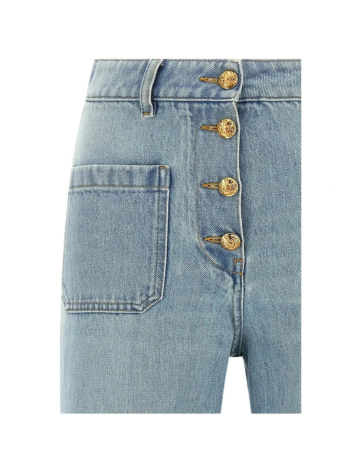 Valentino Garavani Jean in blue, Cotton — view 3