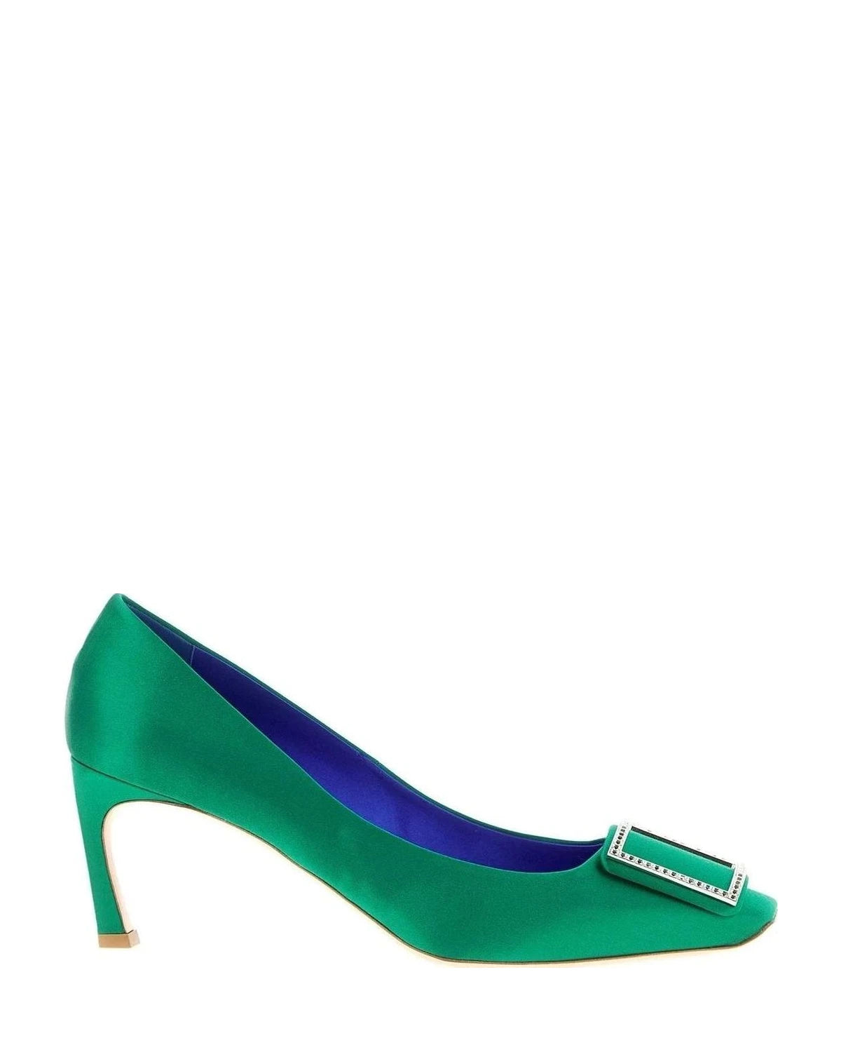 Roger Vivier Pumps in green, Viscose