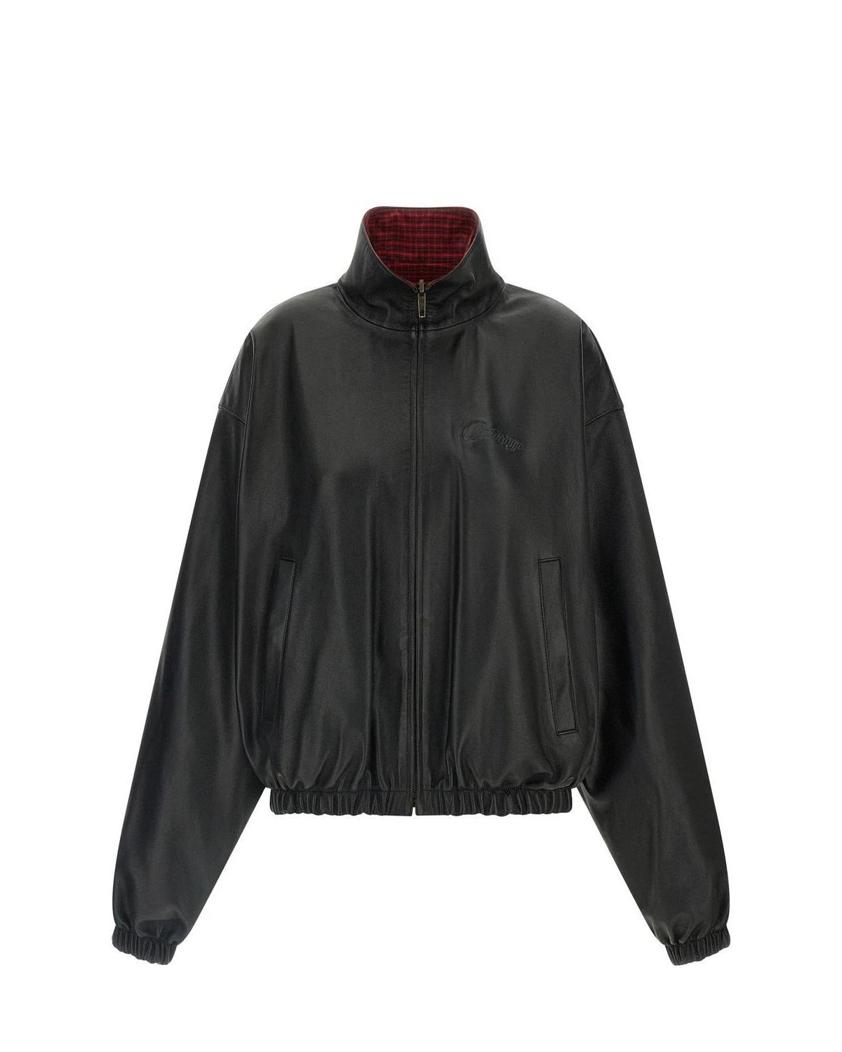 Balenciaga Bomber Jacket in black, Lamb Leather