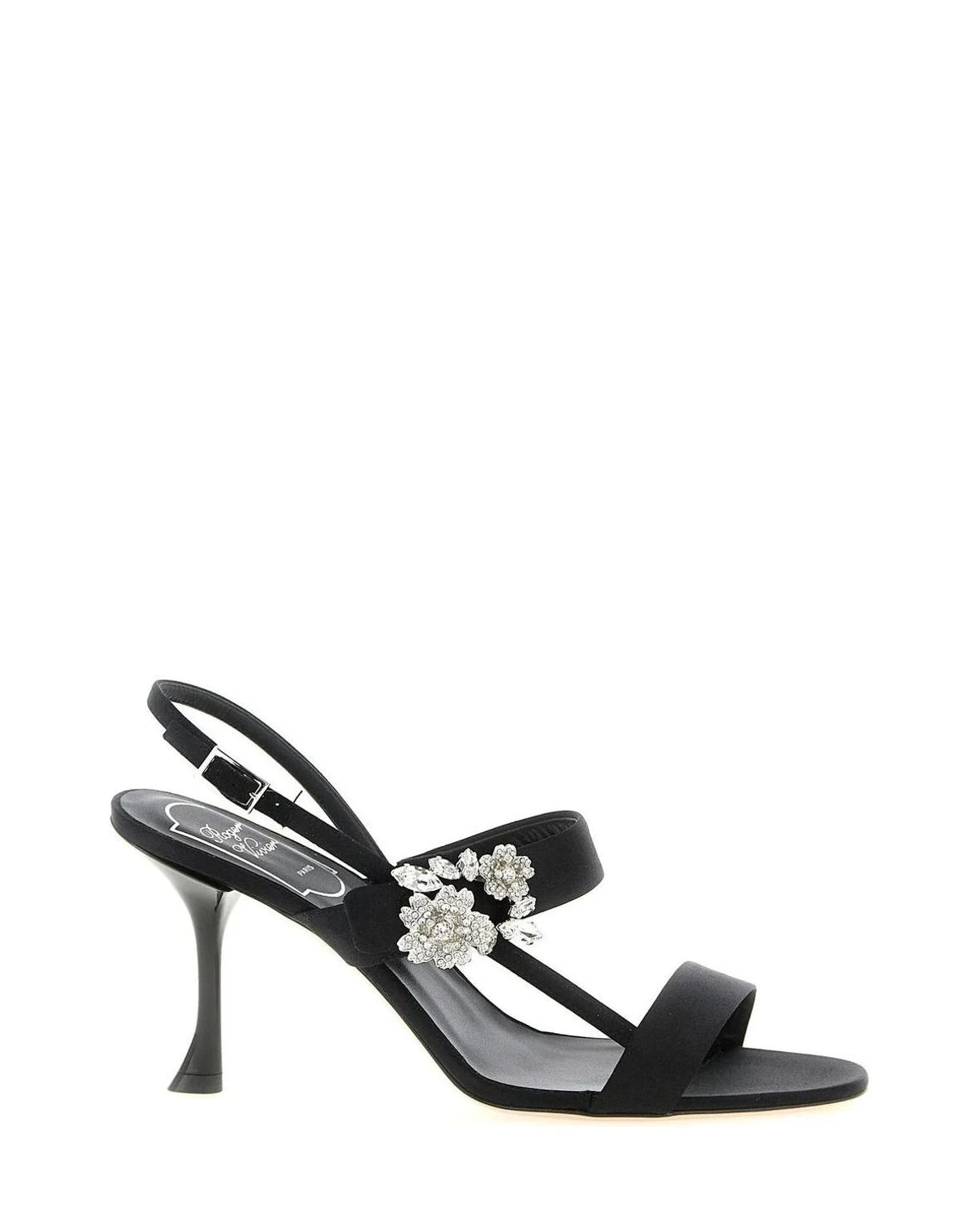 Roger Vivier Sandals in black, Viscose