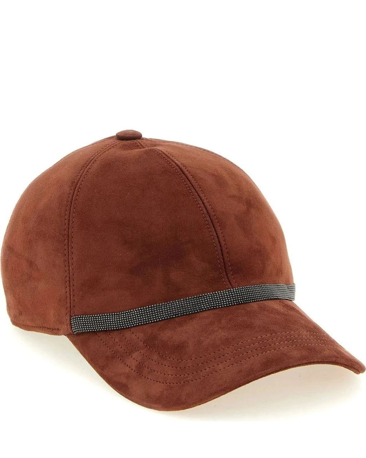 Brunello Cucinelli Baseball Cap in multicolor, Lamb Leather — view 2