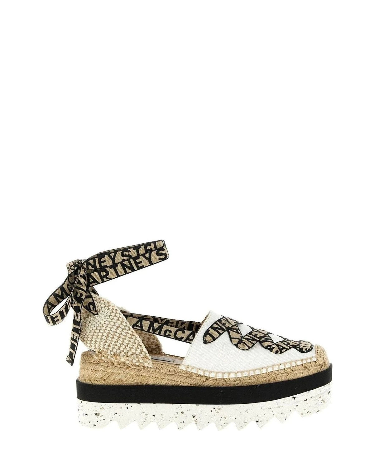 Stella McCartney Wedges in beige, Cotton