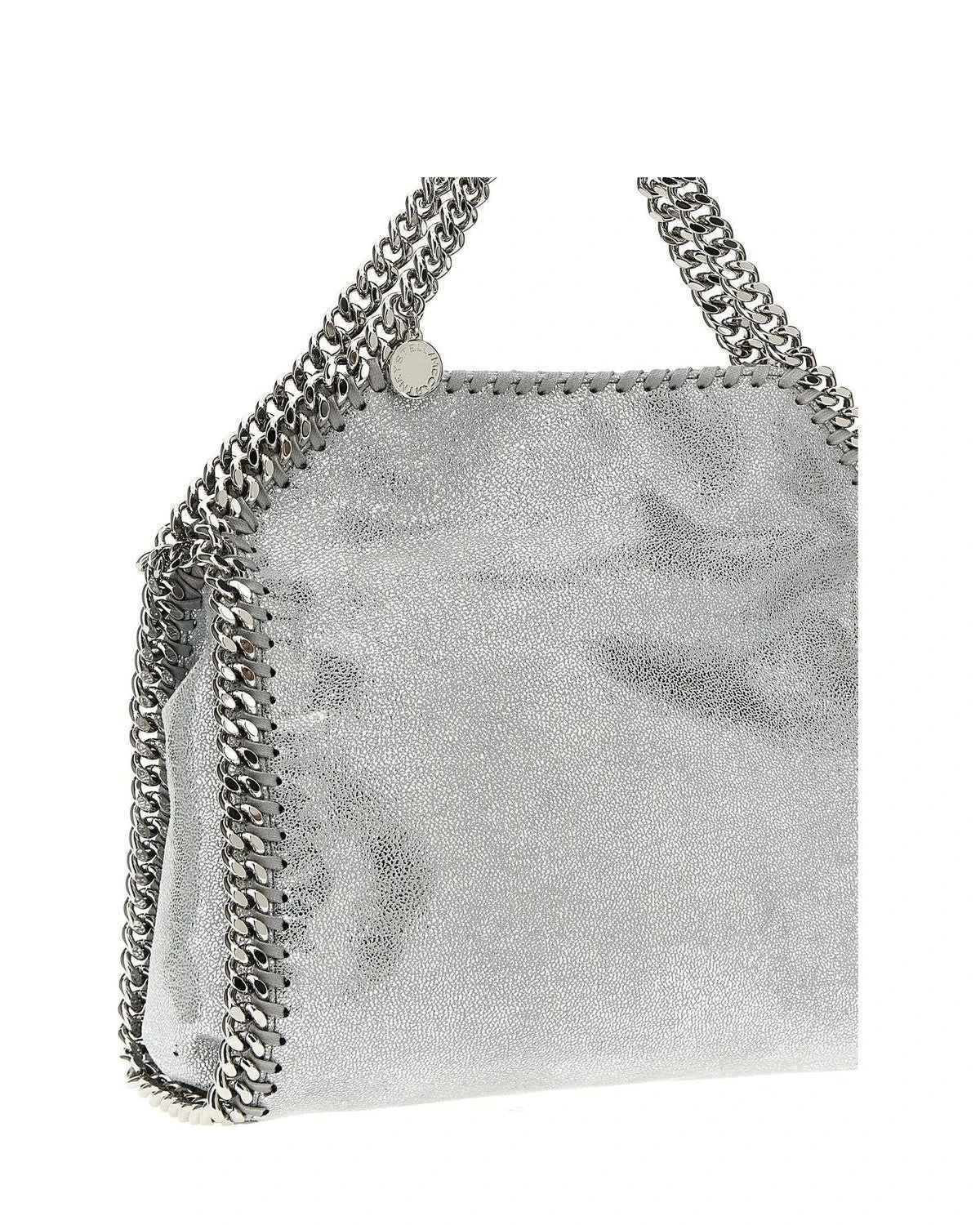Stella McCartney Shoulder Bag in silver, Polyester — view 3