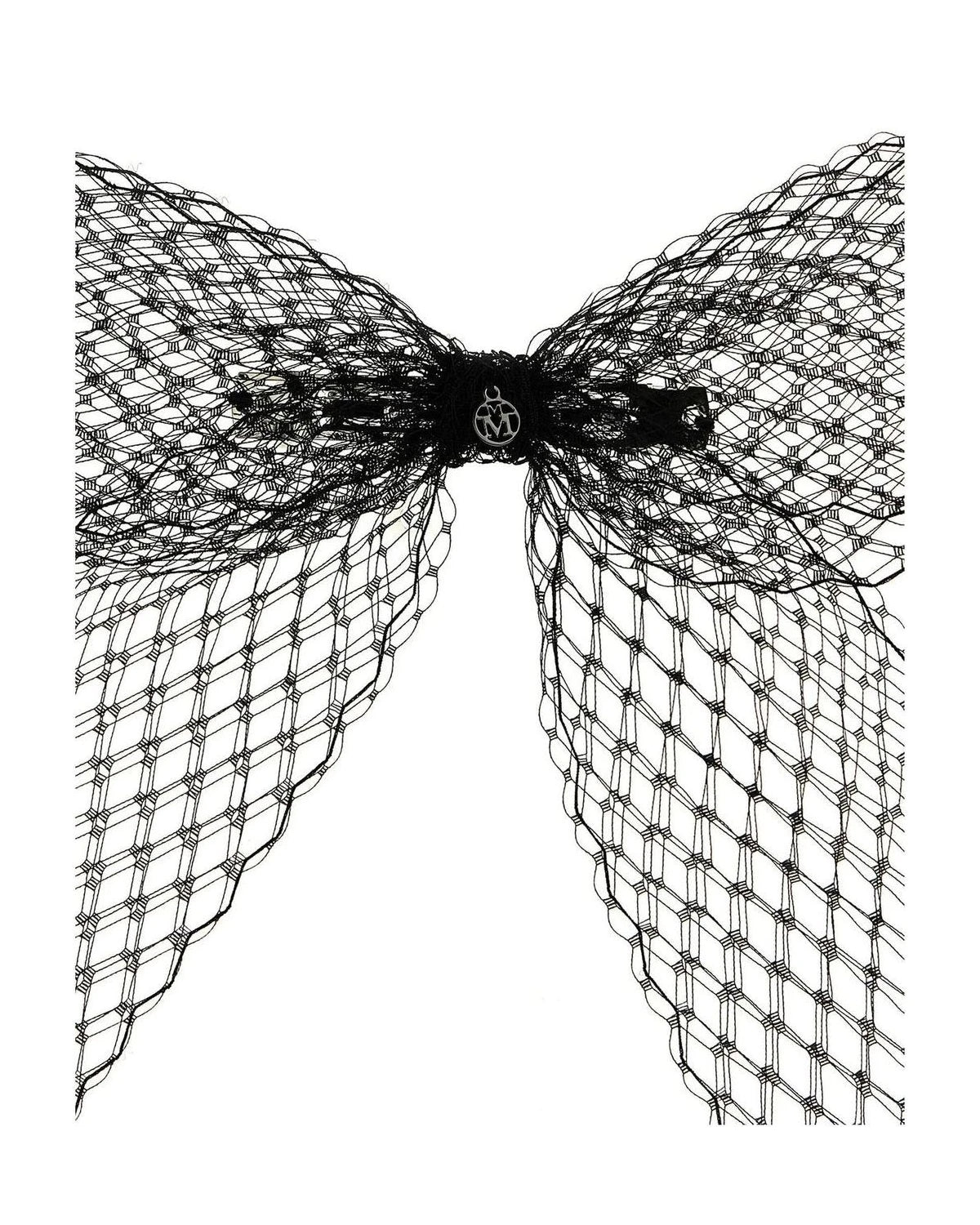 Maison Michel Hair Bows & Bow Clip in black, Polyester — view 3