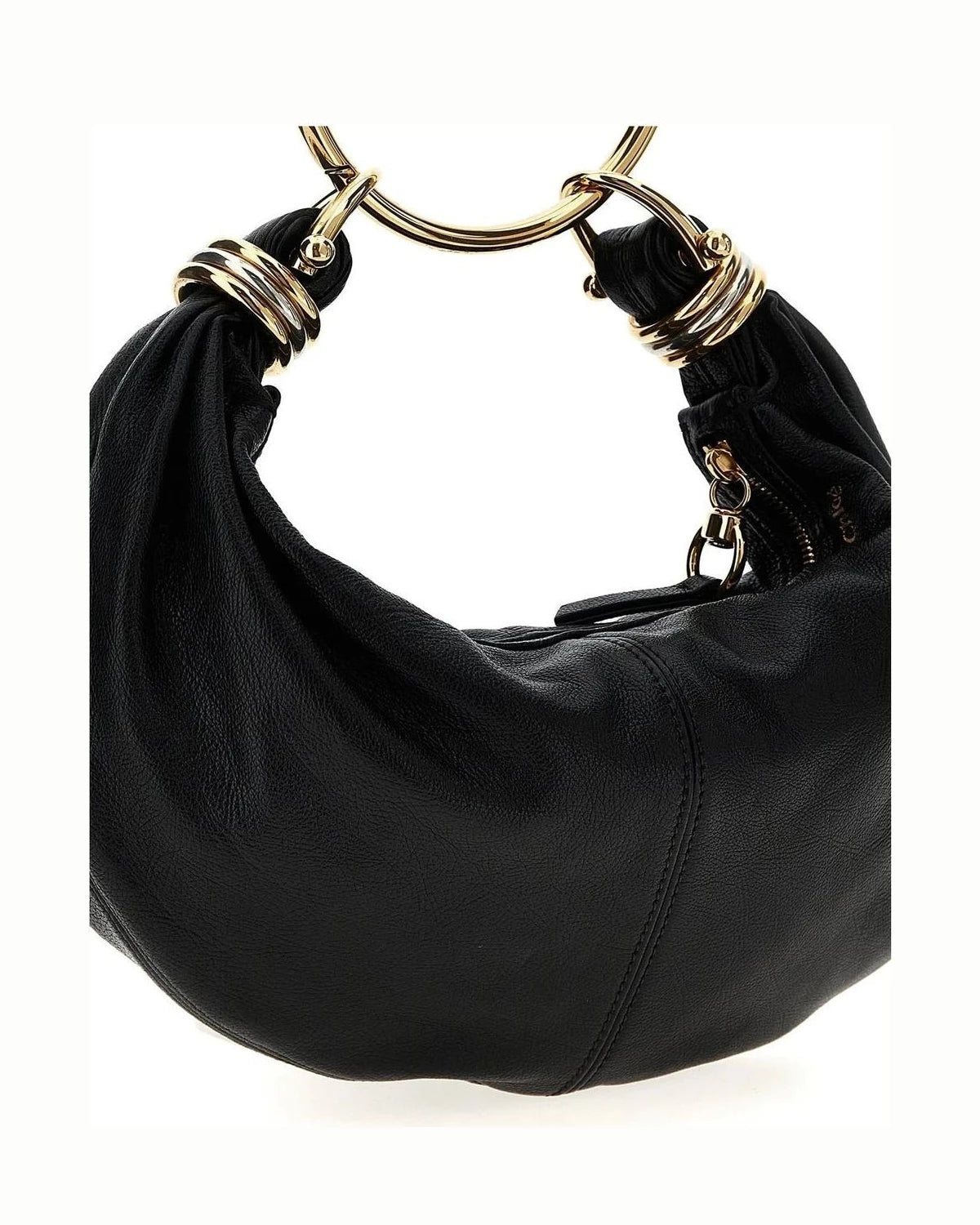 Chloé Hobo Bag in black, Calfskin Leather — view 3