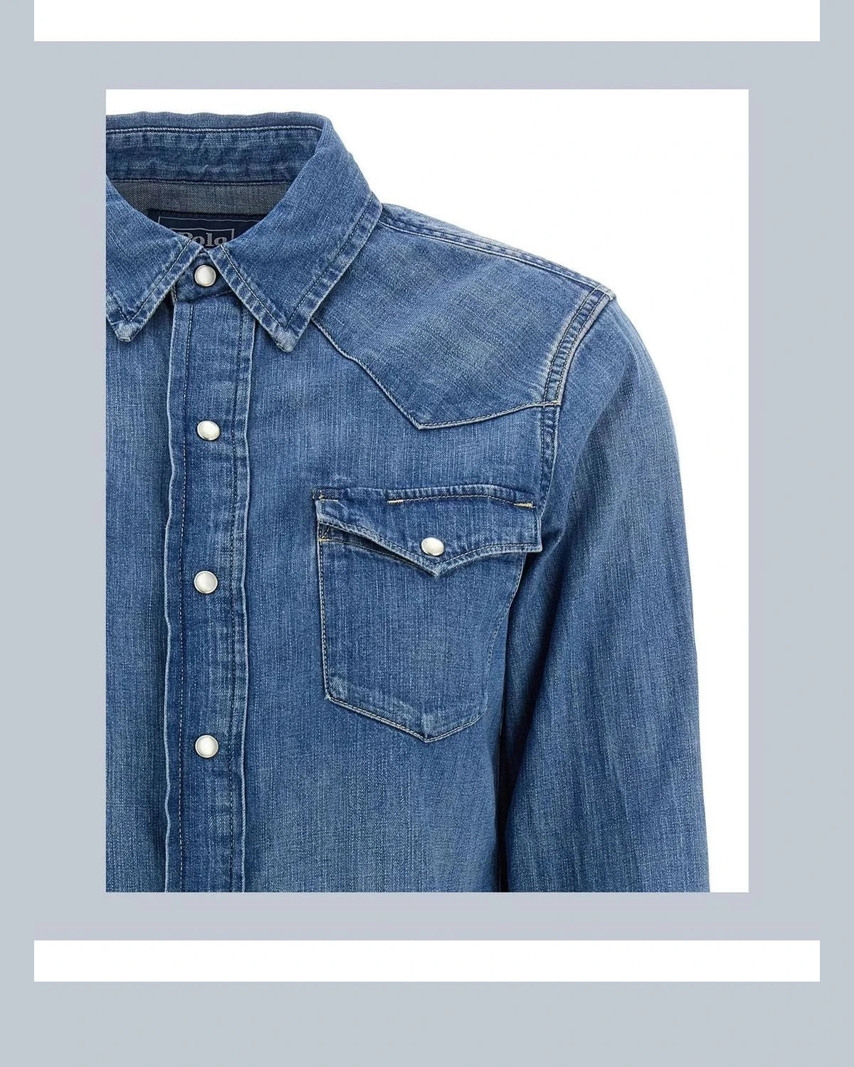 Polo Ralph Lauren Dress Shirt in blue, Cotton β view 3