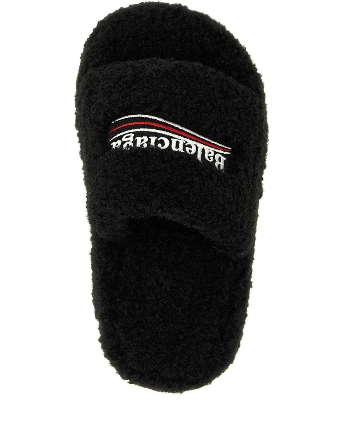 Balenciaga Slides in black, Polyester — view 4