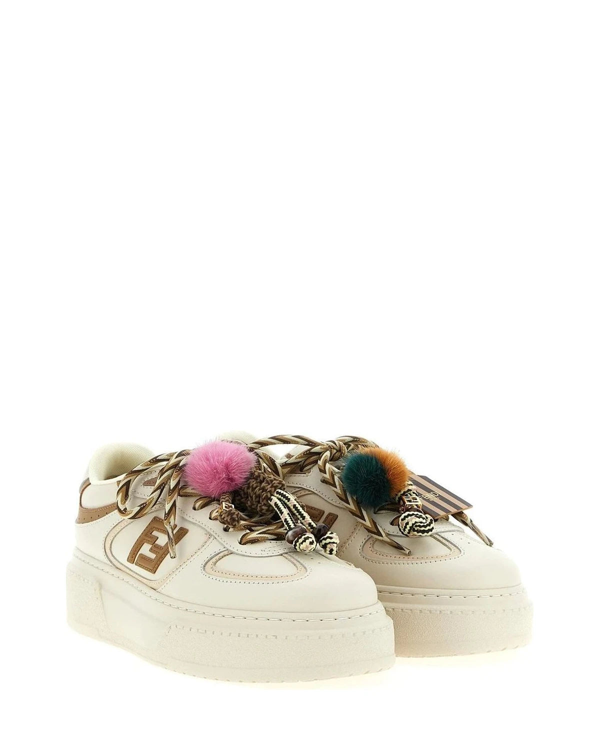 Fendi Sneakers in multicolor, Calfskin Leather — view 2