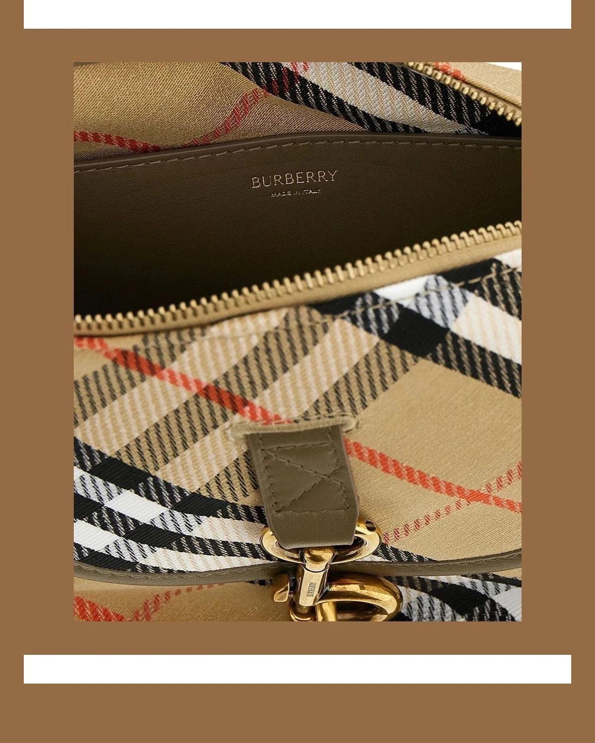Burberry Cross Body Bag in multicolor, Polyester — view 4