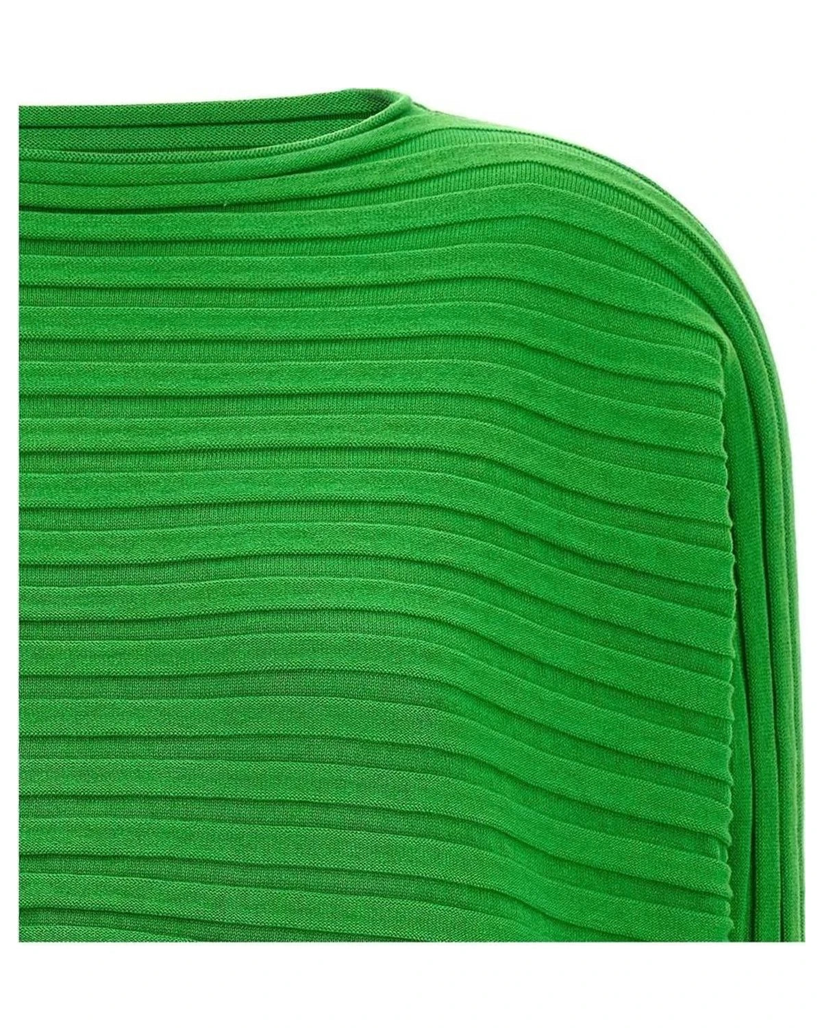 Issey Miyake Sweater in green, Cotton — view 3