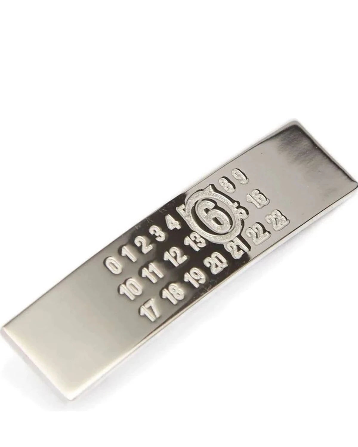 MM6 Maison Margiela Tie Clip in silver, Brass