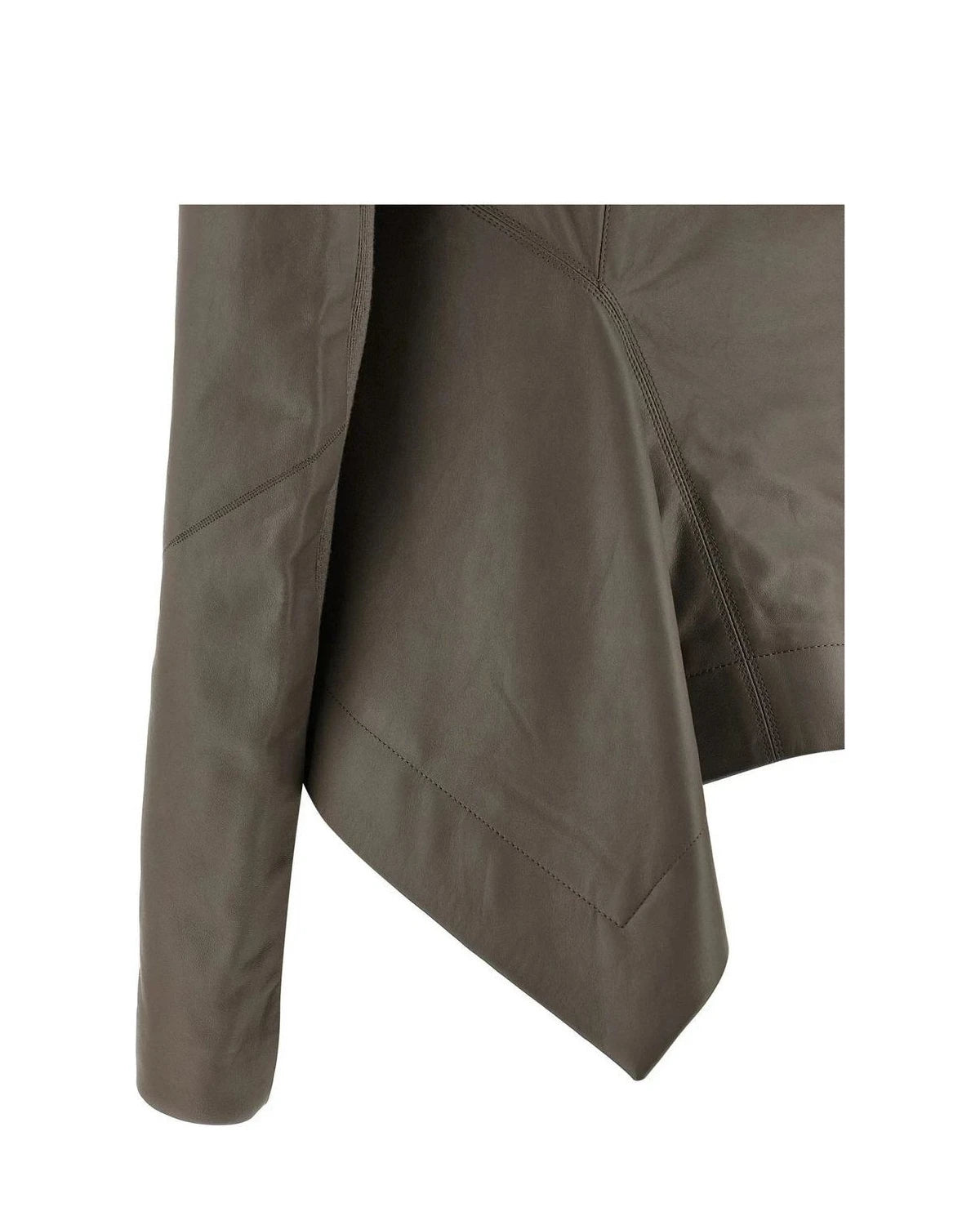 Rick Owens Bolero Jacket in gray, Lamb Leather β view 4