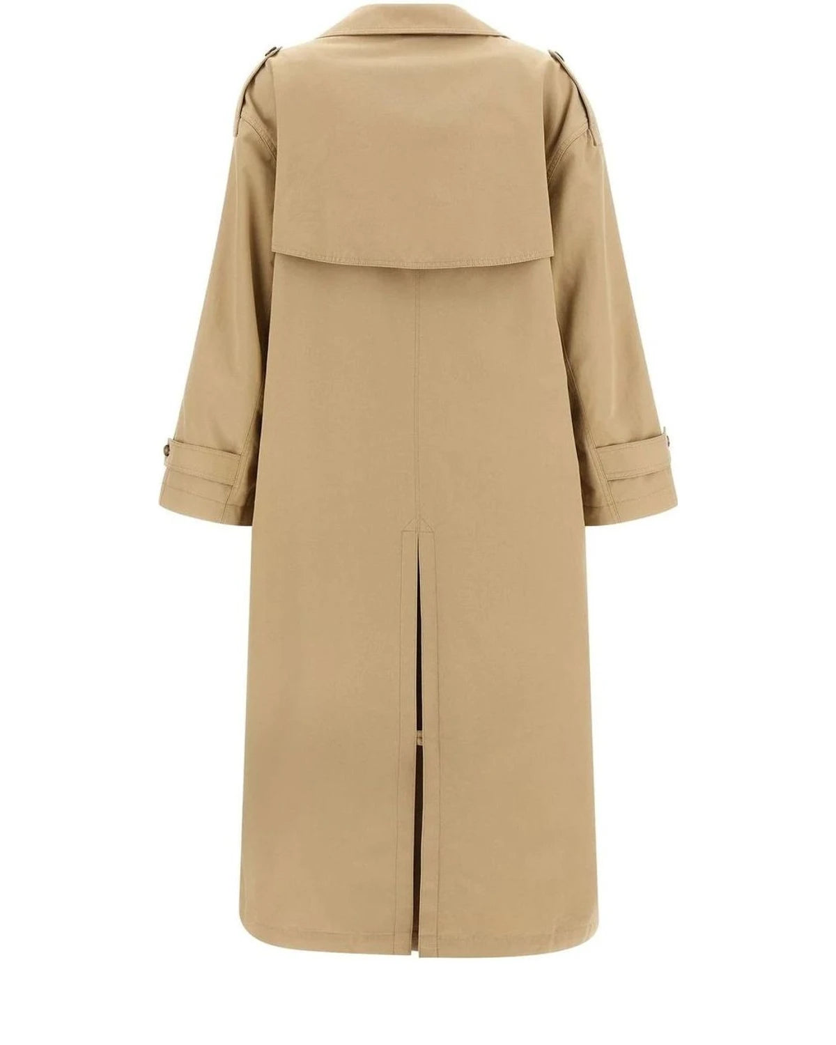 MM6 Maison Margiela Trench Coat in beige, Cotton — view 3