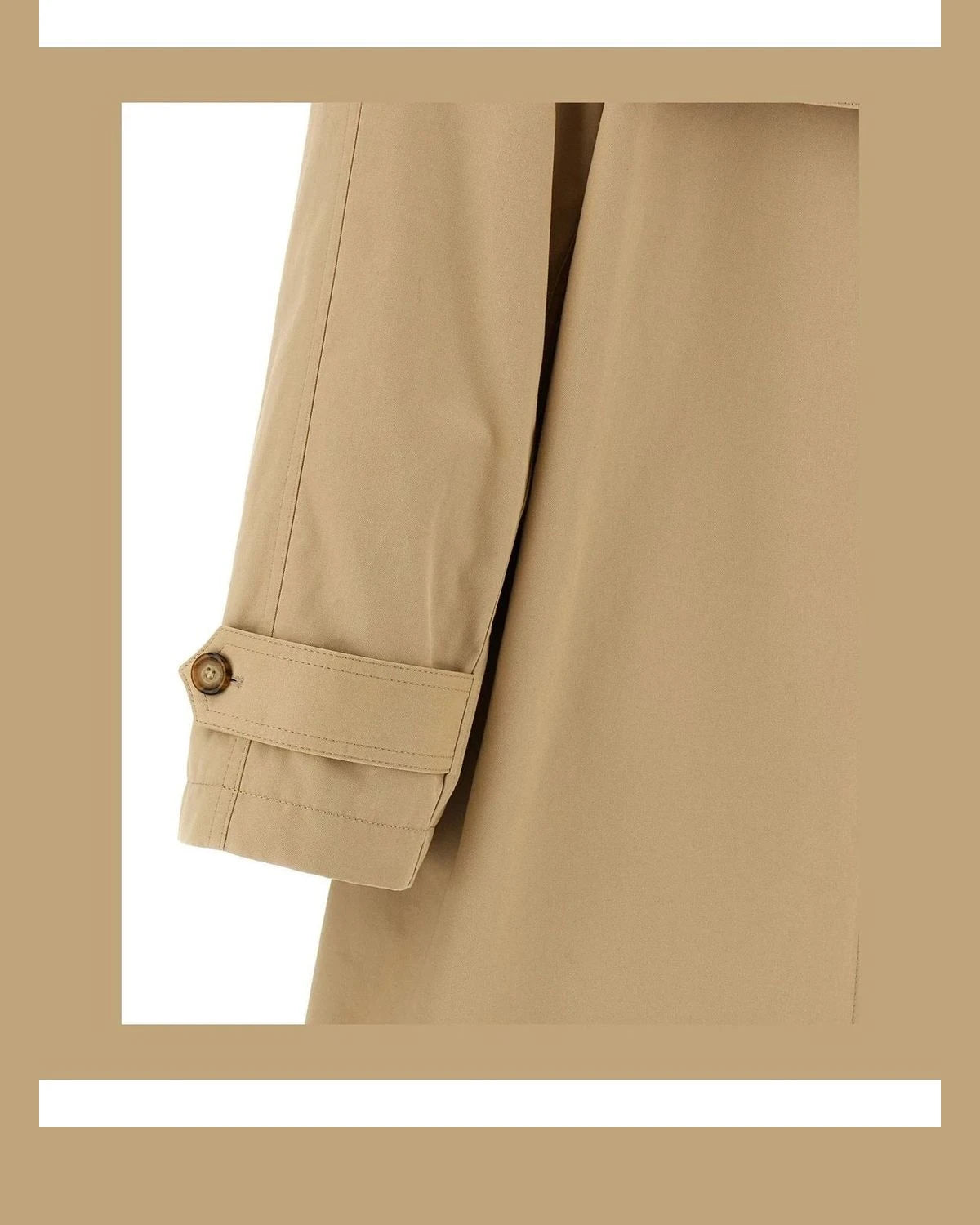 MM6 Maison Margiela Trench Coat in beige, Cotton — view 6