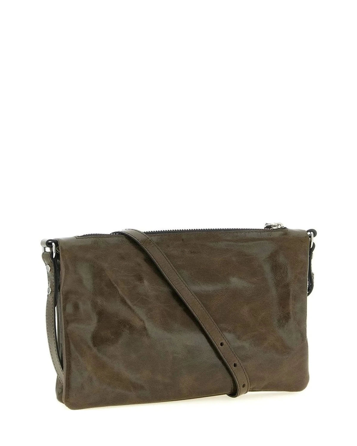 Isabel Marant Cross Body Bag in brown, Calfskin Leather — view 2