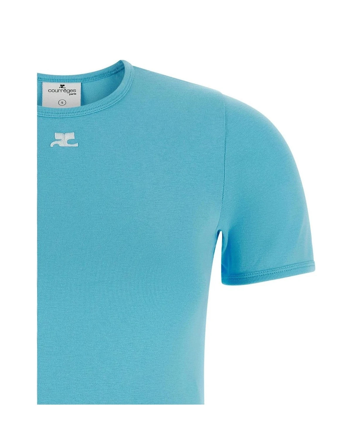 Courrèges T-Shirt in blue — view 3