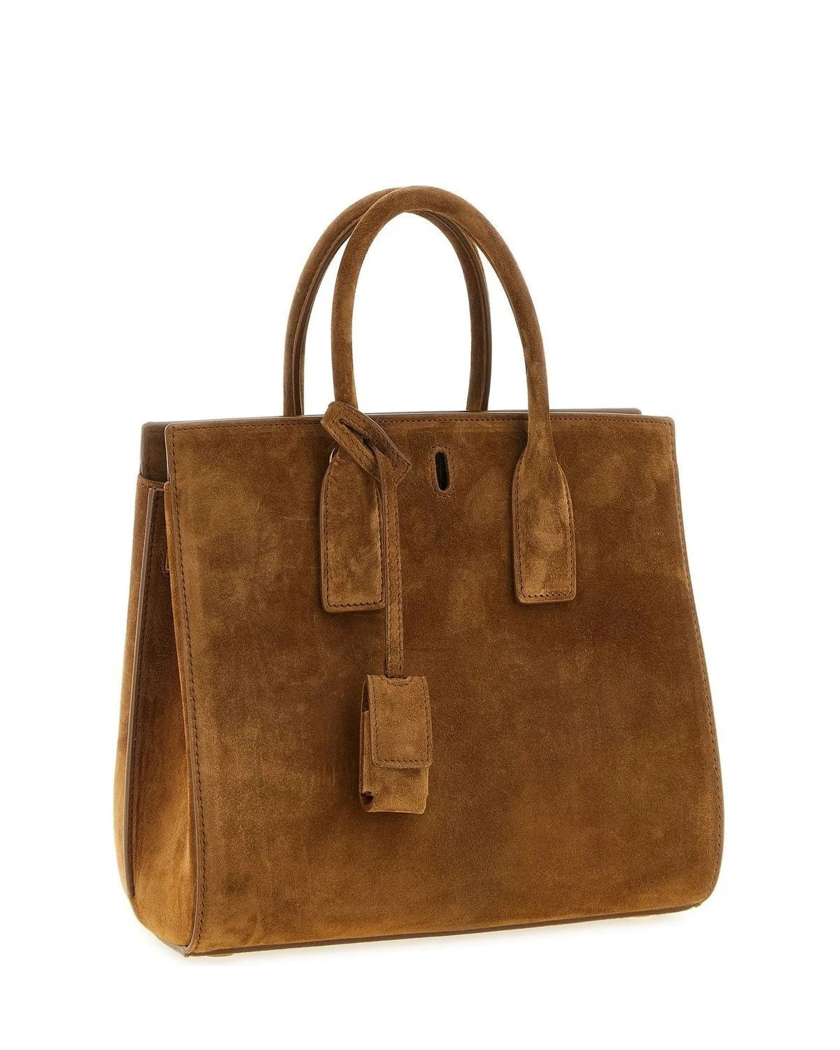 Saint Laurent Satchel Bag in brown, Calfskin Leather — view 4