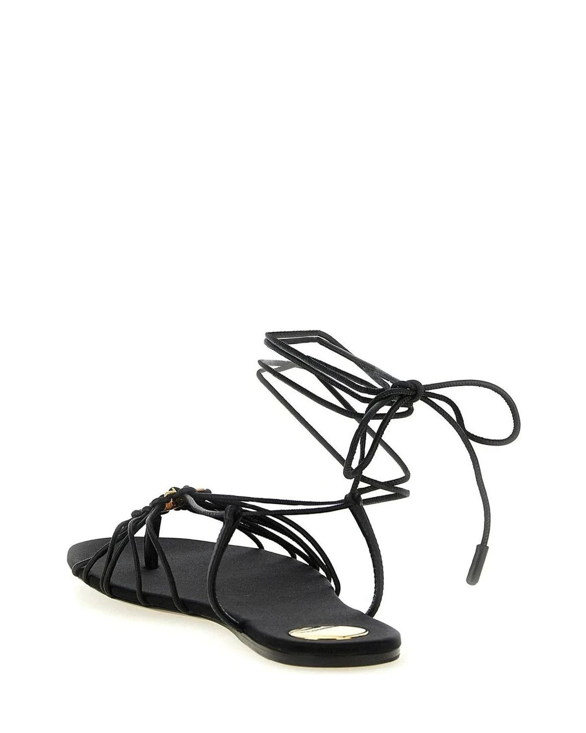 Saint Laurent Sandals in black, Lamb Leather — view 3