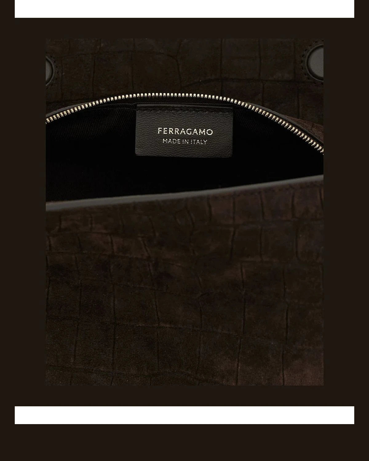 Ferragamo Shoulder Bag in brown, Goat Leather — view 4