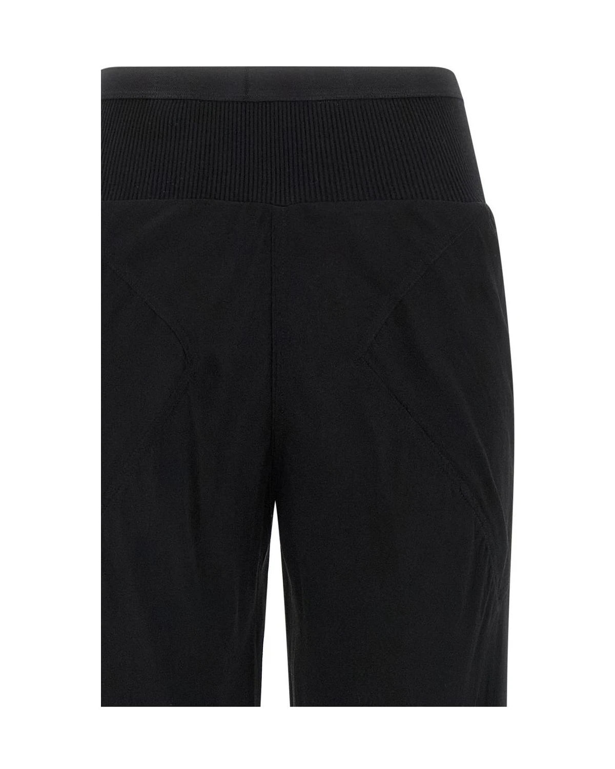 Rick Owens Black Silk Palazzo Pants