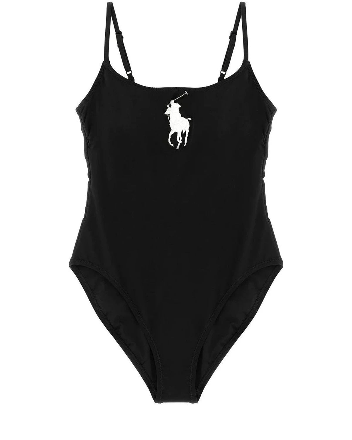 Polo Ralph Lauren One-Piece Swimsuit in black, Recycled Nylon