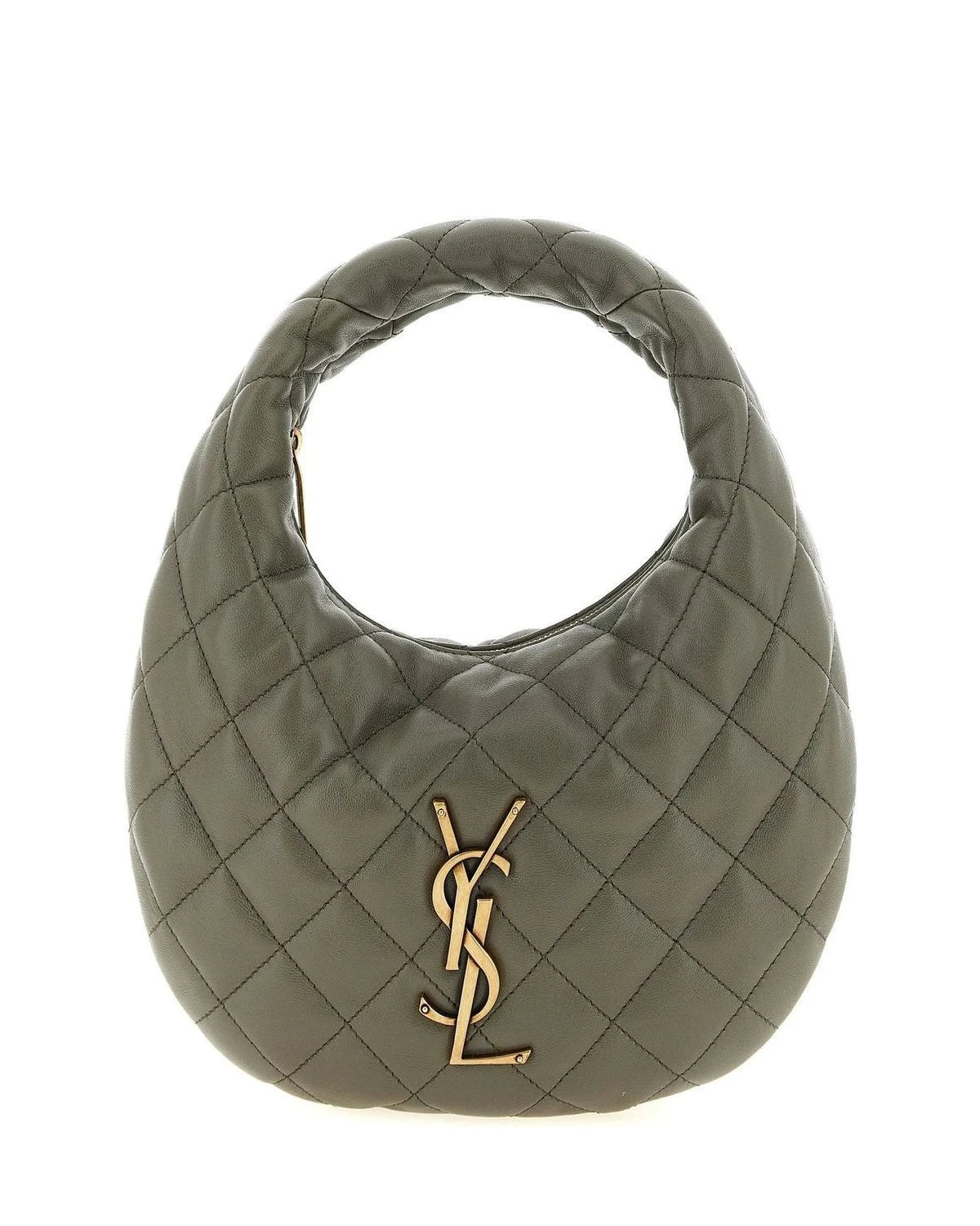Saint Laurent Hobo Bag in gray, Lamb Leather