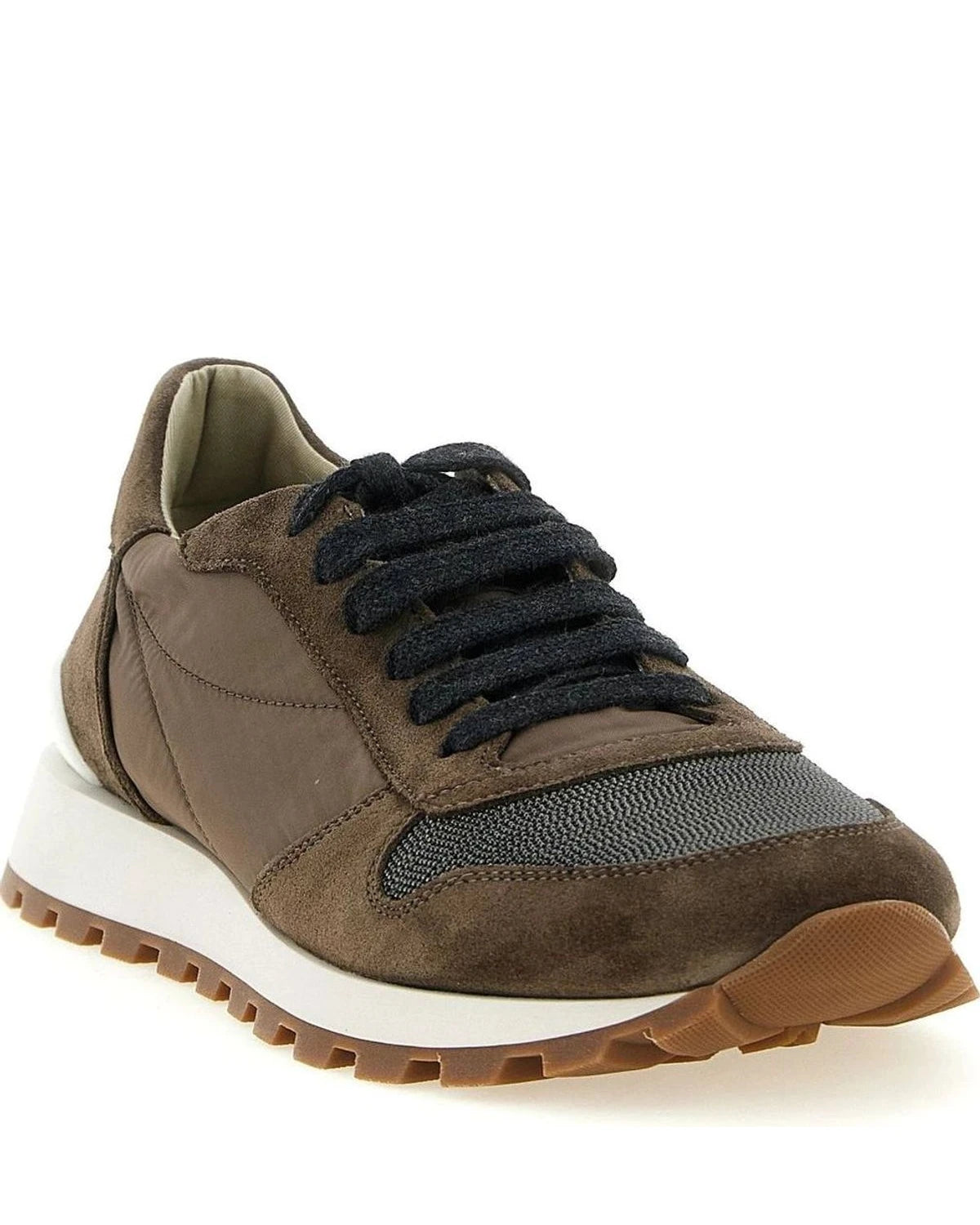 Brunello Cucinelli Athletic Shoes in brown, Calfskin Leather — view 2