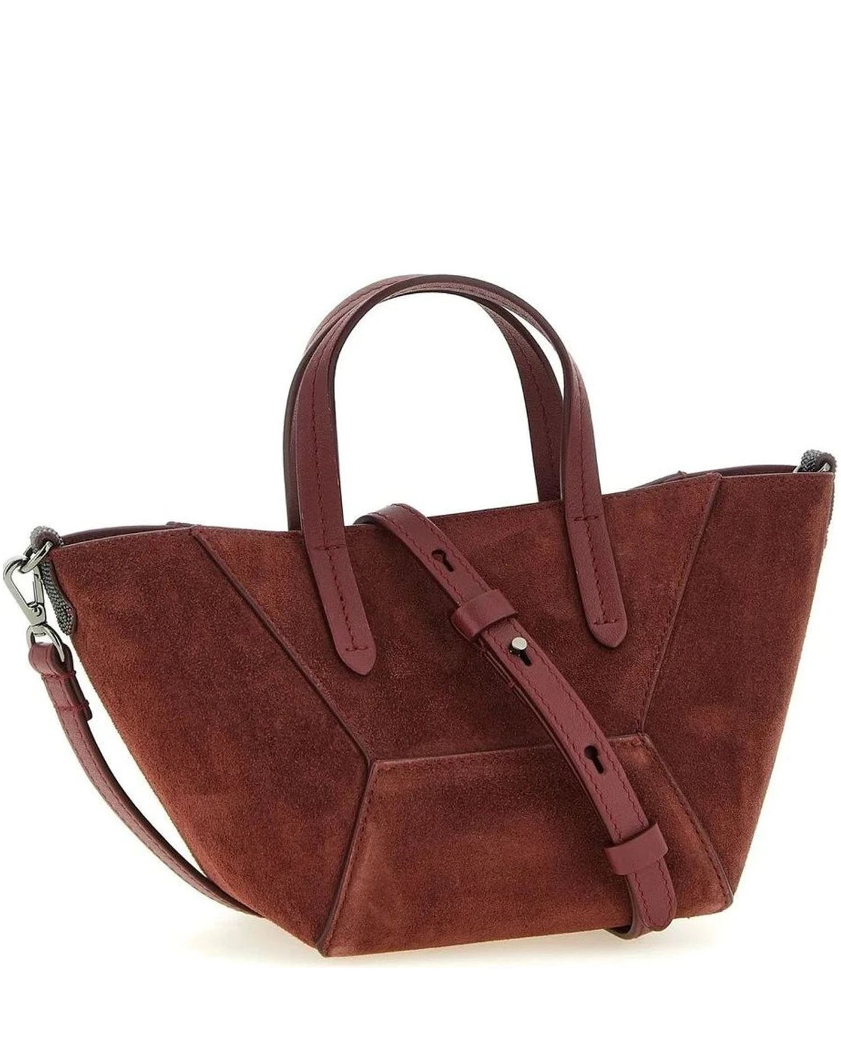 Brunello Cucinelli Shopper Bag in red, Calfskin Leather — view 2