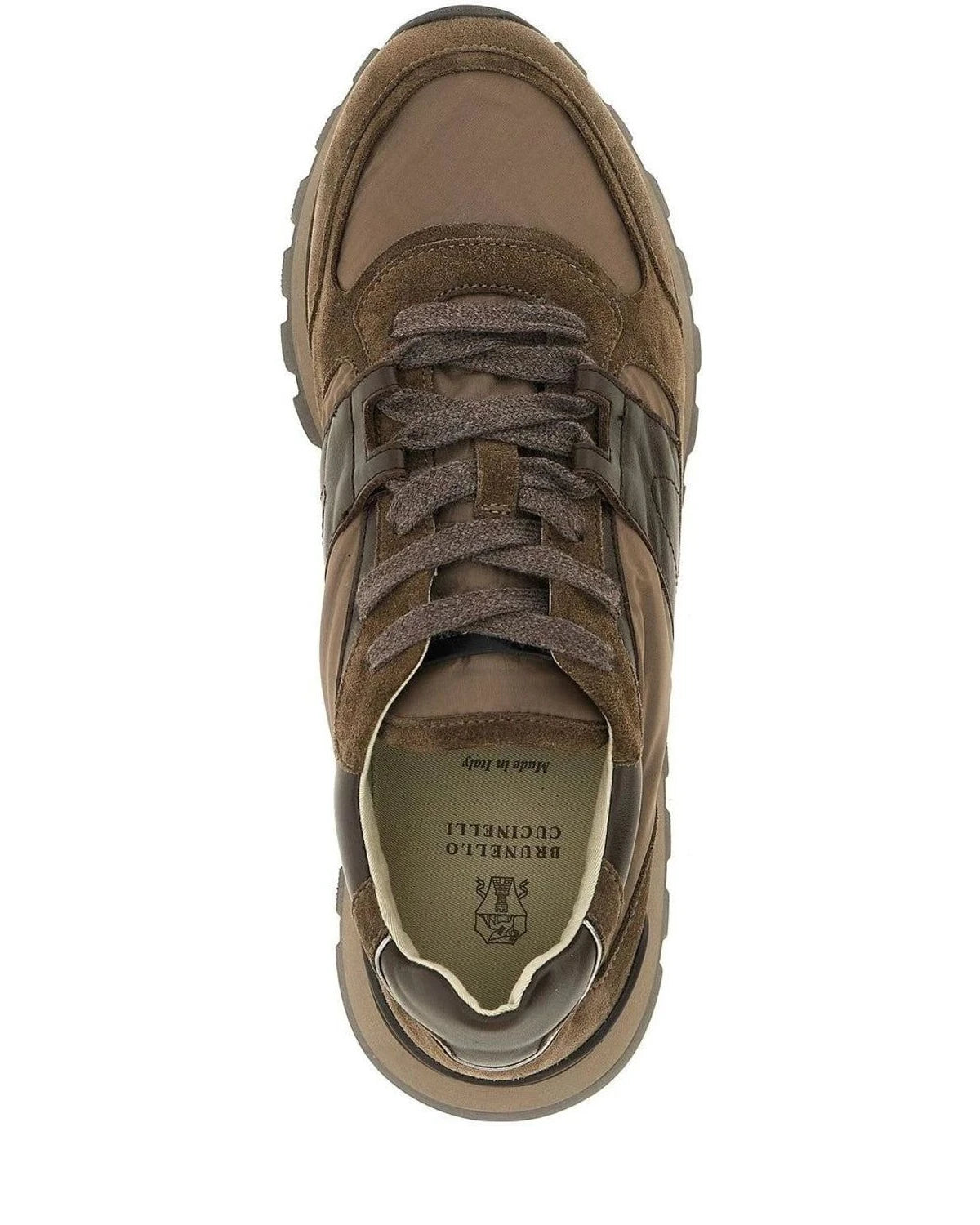 Brunello Cucinelli Athletic Shoes in brown, Calfskin Leather — view 4