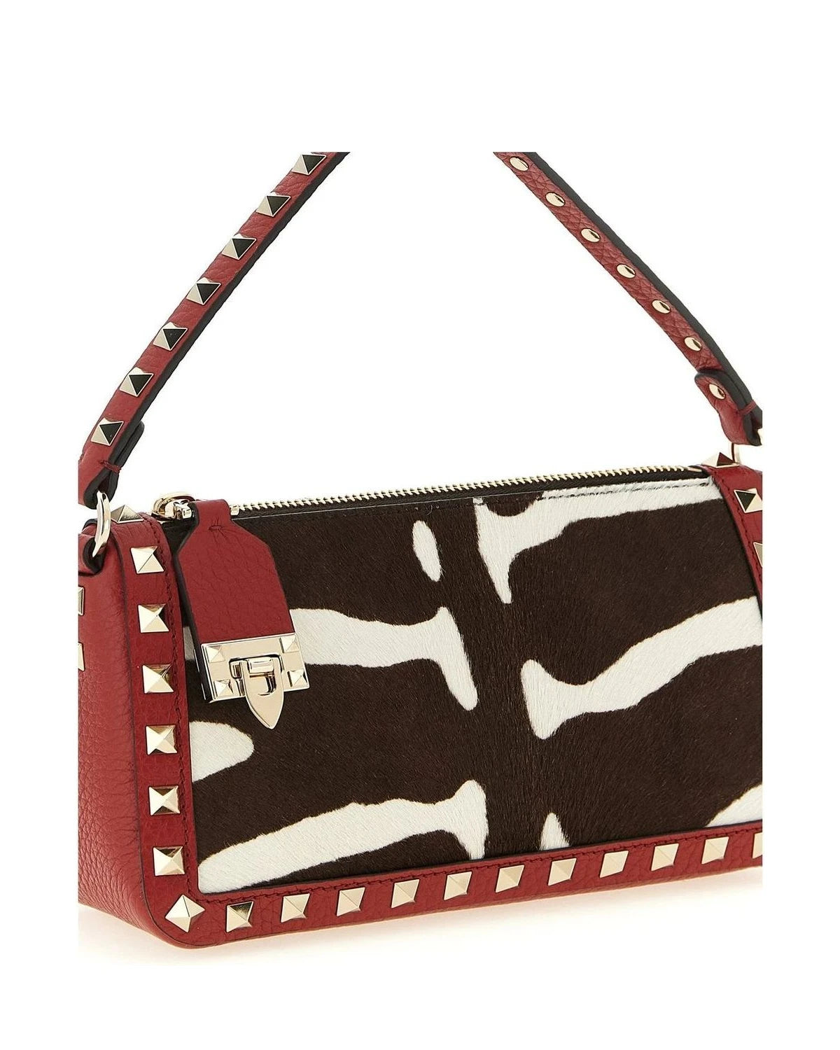 Valentino Garavani Shoulder Bag in red, Calfskin Leather — view 3