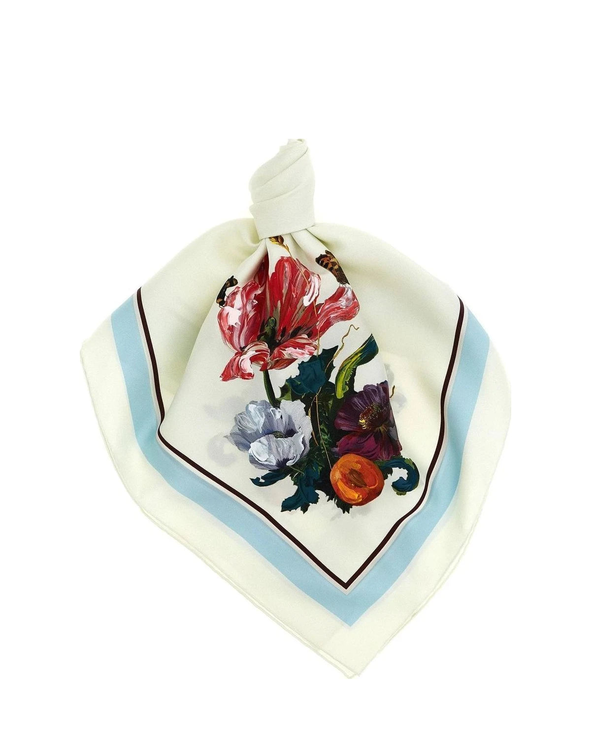 Maison Margiela Scarves & Shawl in white, Silk