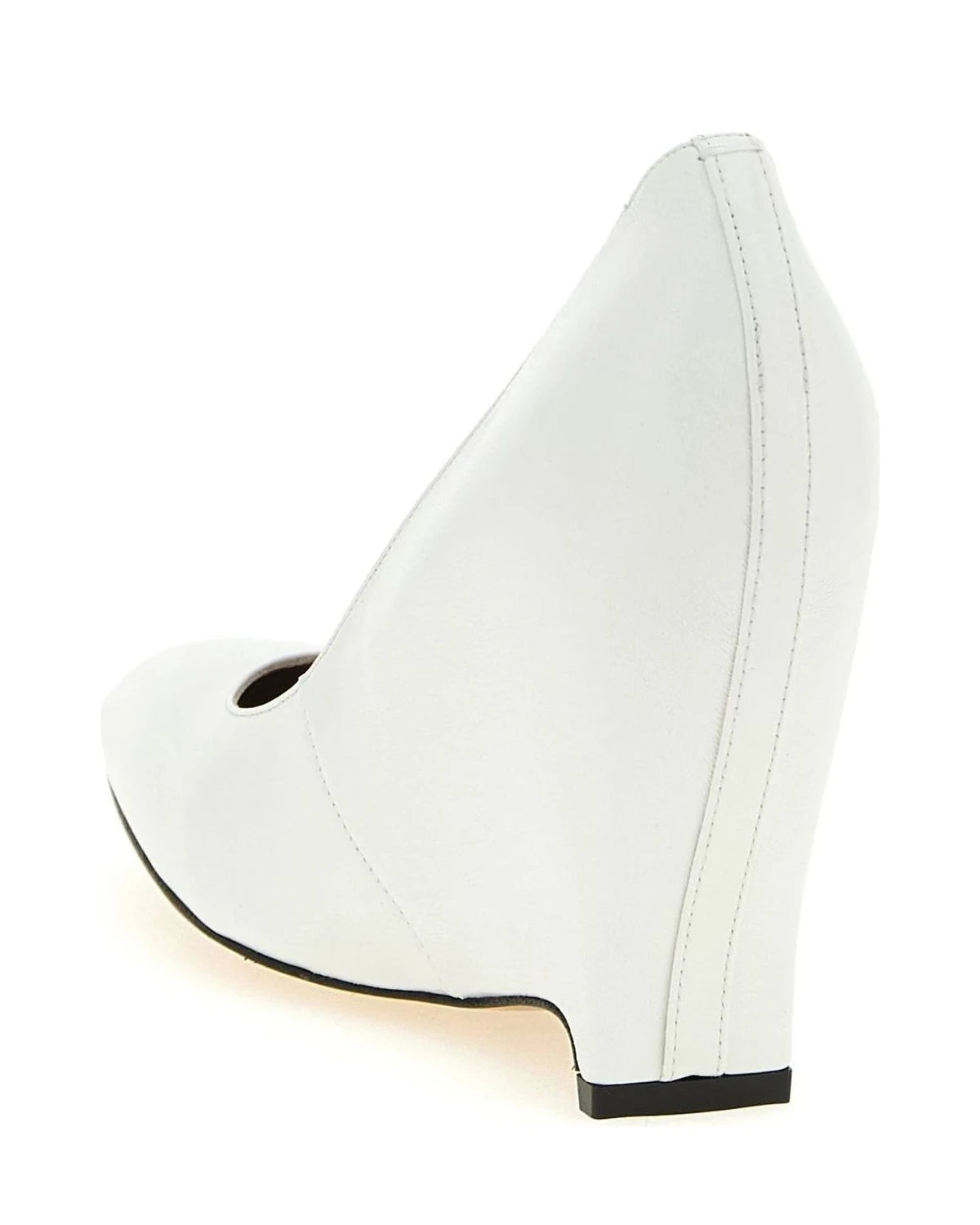 Maison Margiela Pumps in white, Sheepskin Leather — view 3