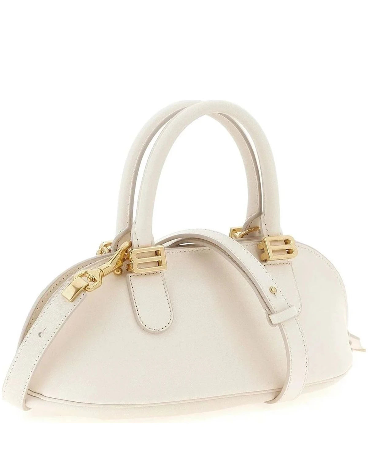 Balenciaga Baguette Handbag in white, Calfskin Leather β view 2