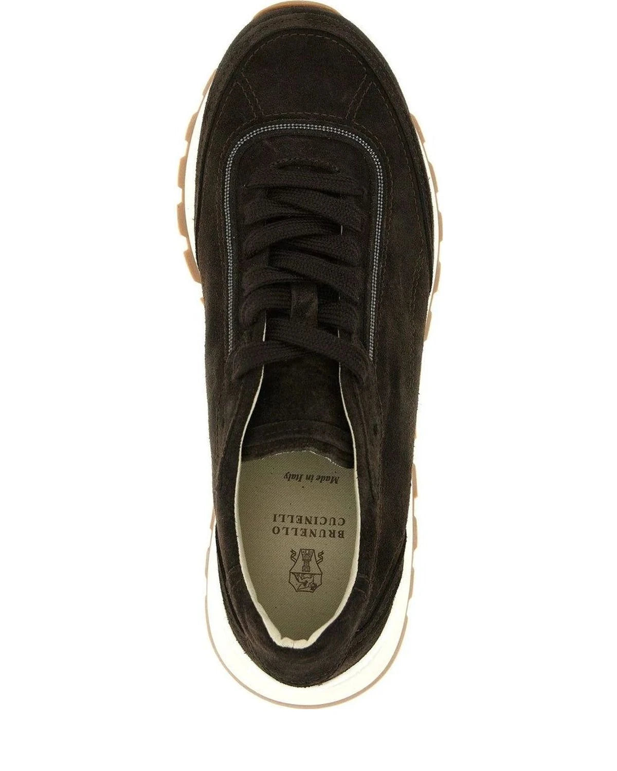 Brunello Cucinelli Sneakers in brown, Calfskin Leather — view 4