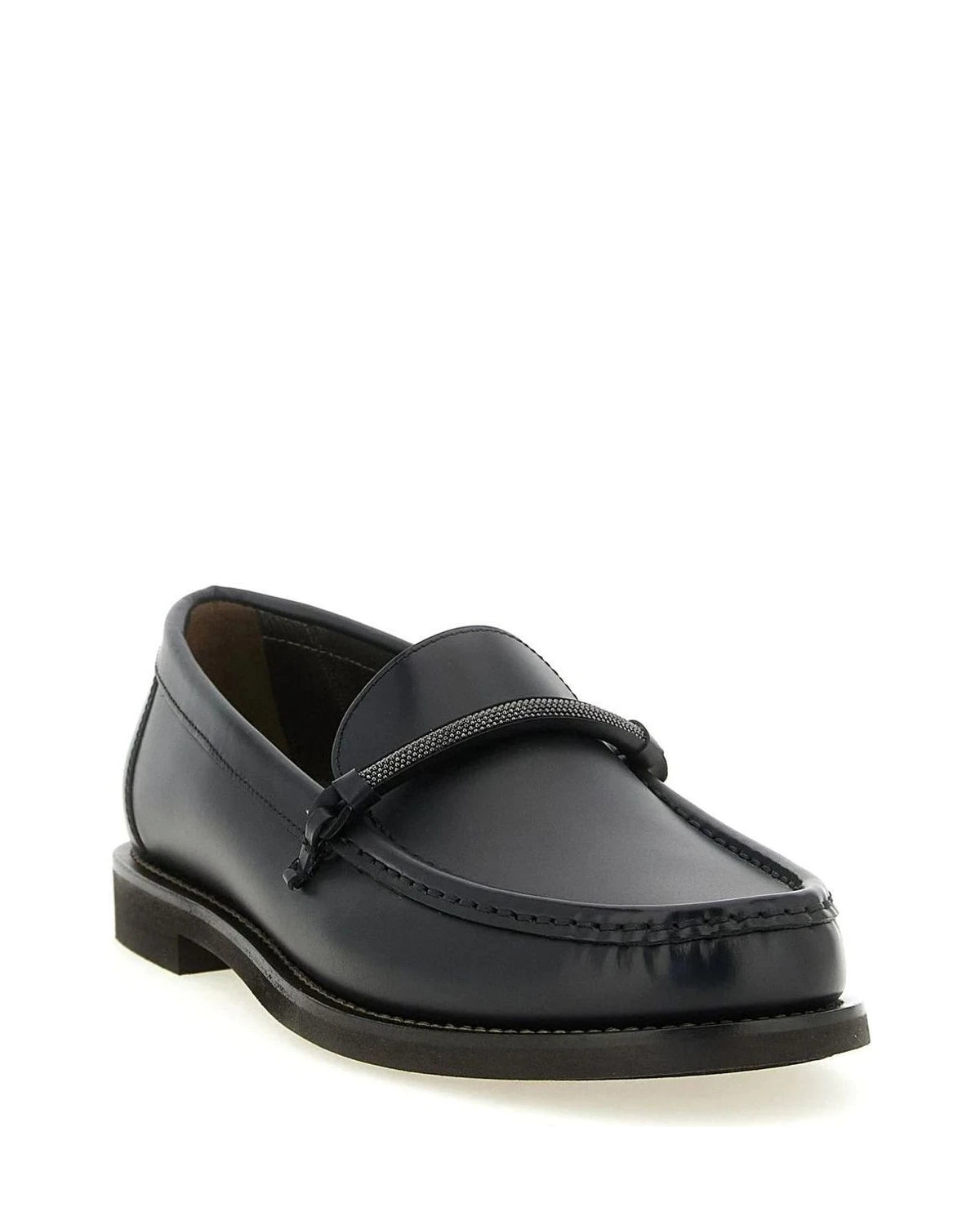 Brunello Cucinelli Loafers in black, Calfskin Leather — view 2