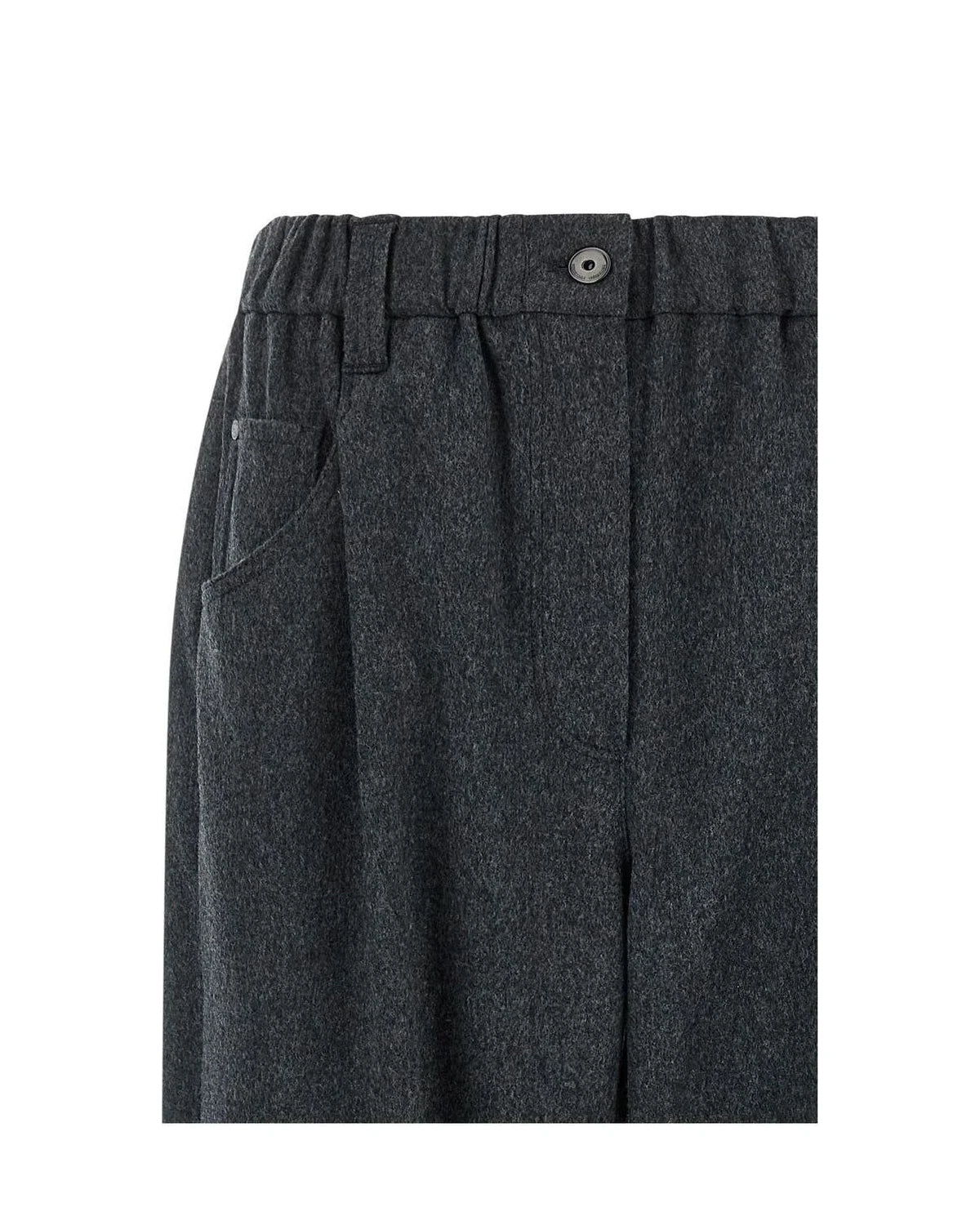 Brunello Cucinelli Trouser in gray, Wool — view 3